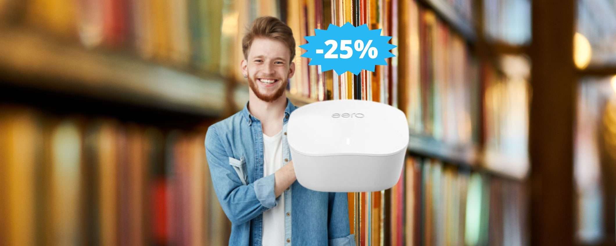 Router Wi-Fi mesh Amazon eero: SUPER sconto del 25%