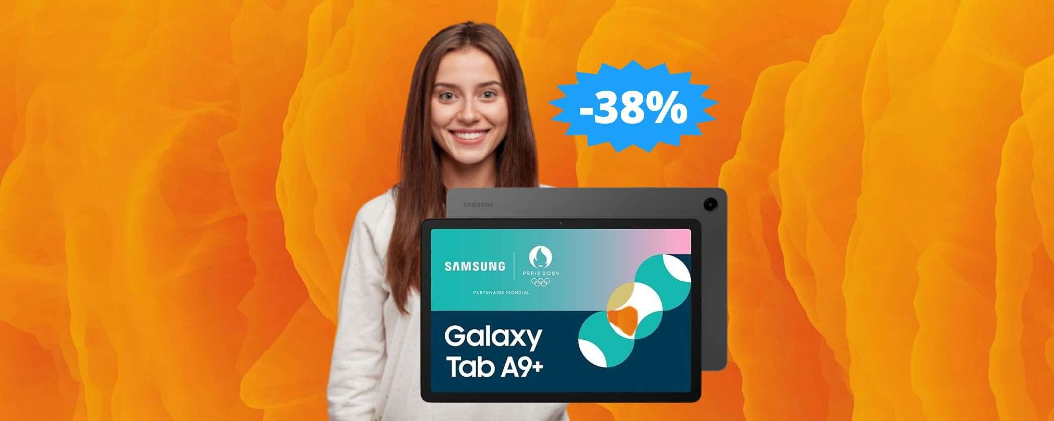 Samsung Galaxy Tab A9+: sconto IMPERDIBILE del 38% su Amazon