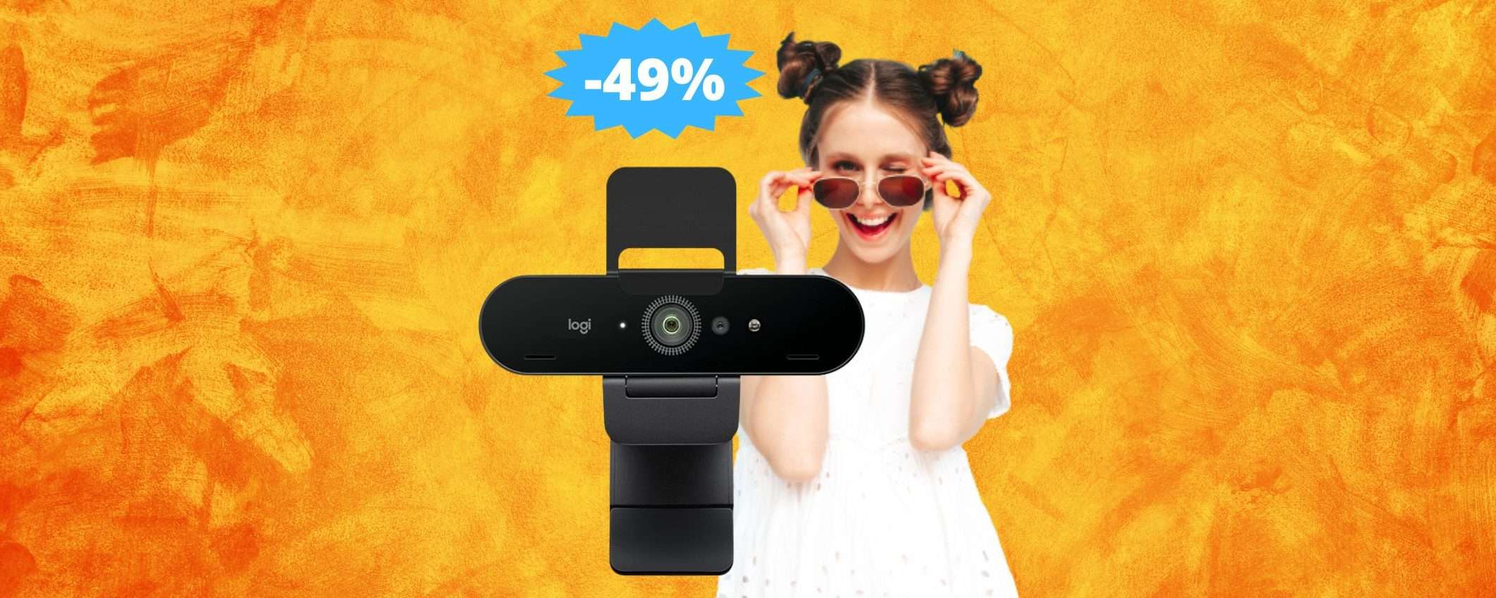 Webcam Logitech Brio: per chi vuole il MASSIMO (-49%)