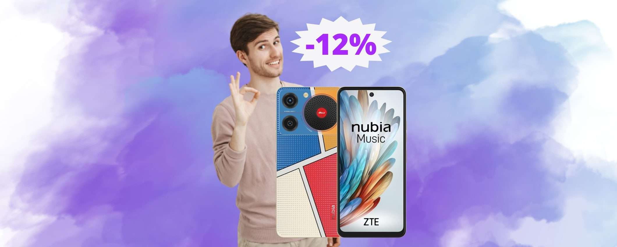 ZTE Nubia Music Pop Art: un concerto nel palmo della mano (-12%)