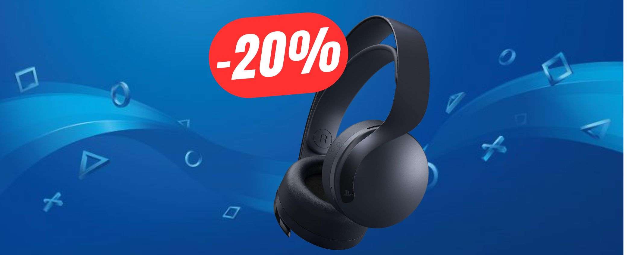 Le cuffie ufficiali PlayStation sono OFFERTA a un PREZZO CLAMOROSO (79€!)