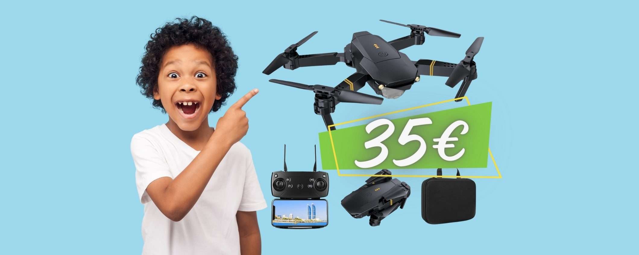 Drone con telecamera 4K: il REGALO PERFETTO ti costa solo 35€ (Amazon)