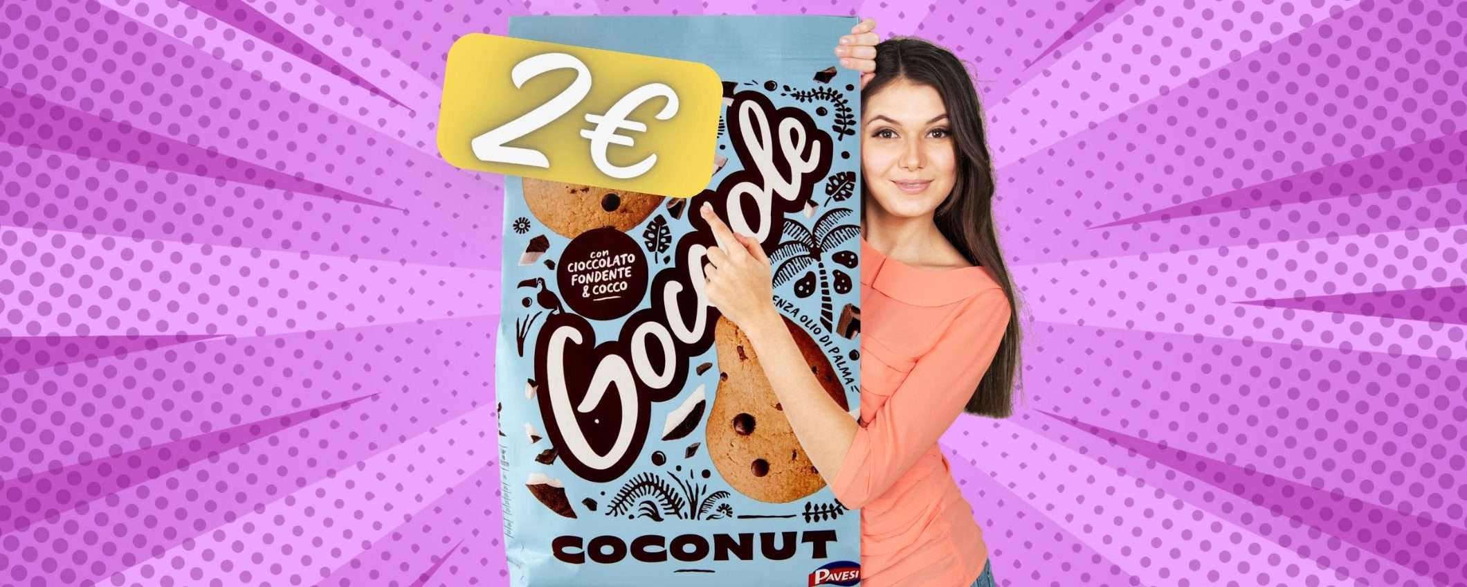 Il gusto inconfondibile delle gocciole Pavesi (al cocco) a SOLI 2€ su Amazon