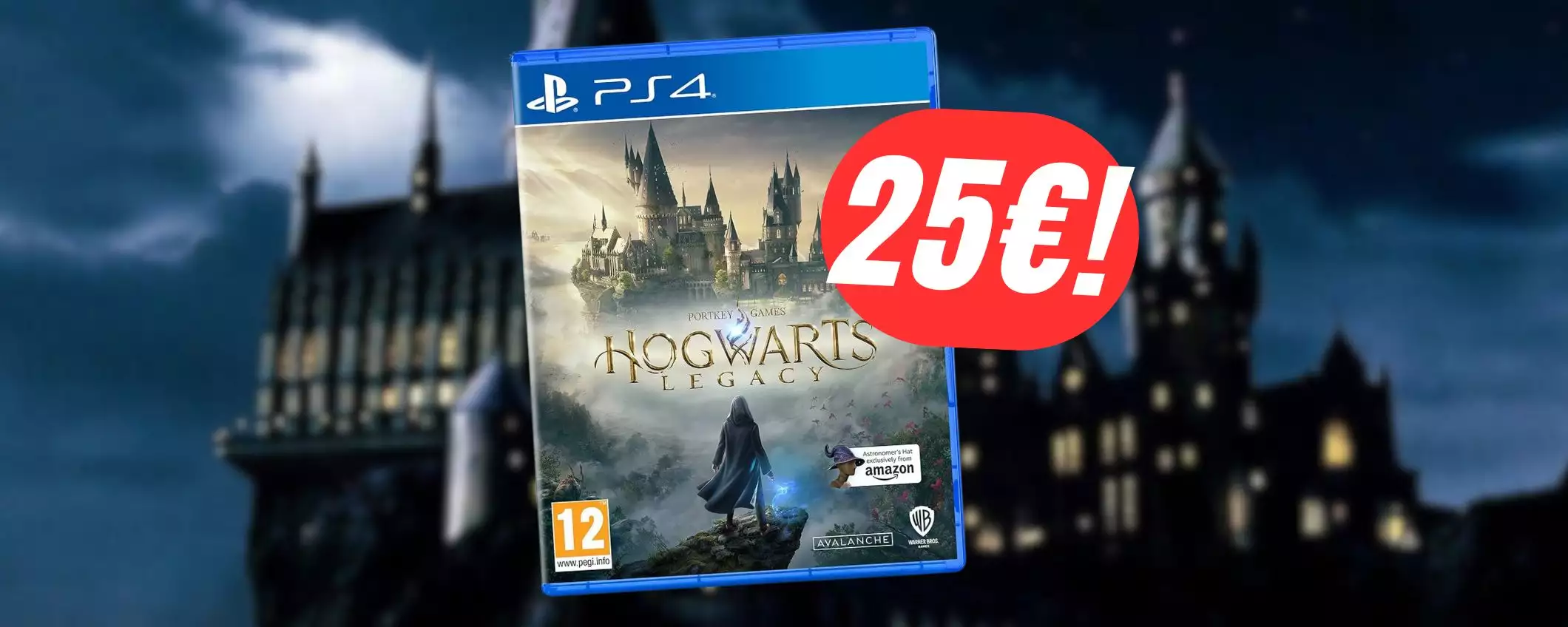 Diventa un giovane mago con Hogwarts Legacy (PS4) ad appena 25€!