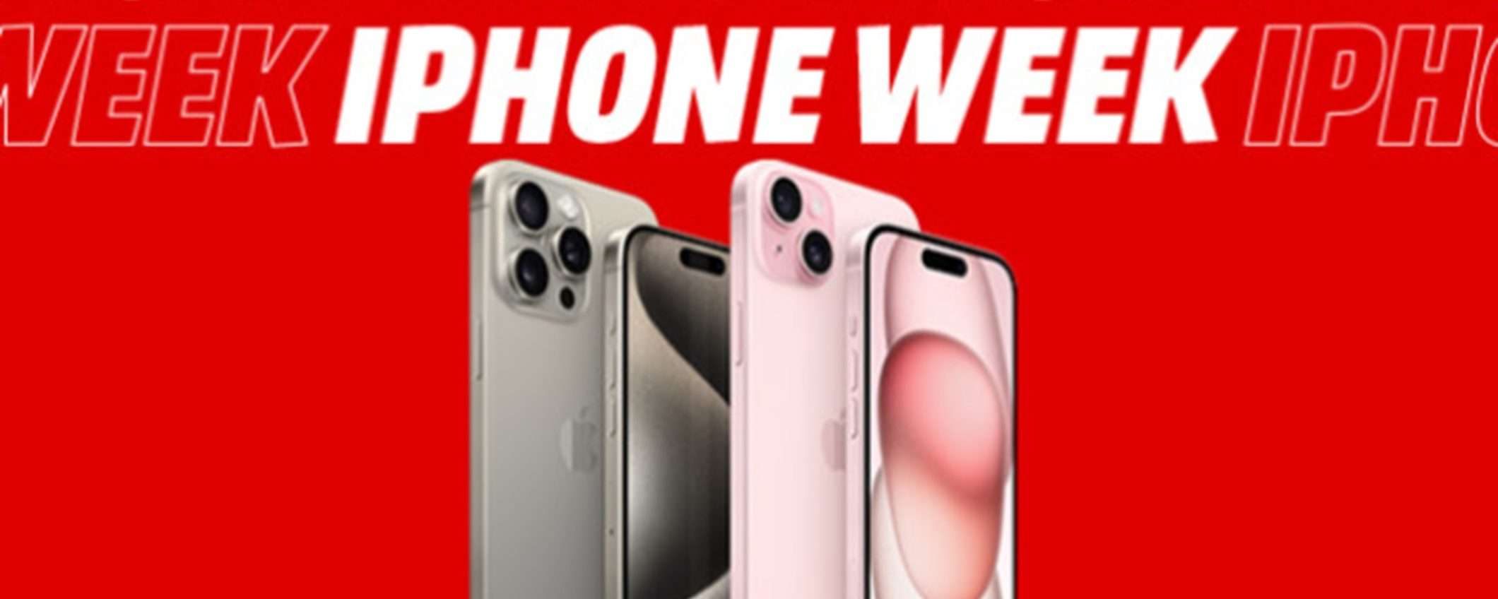 iPhone Week: da MediaWorld è la settimana di iPhone 15 e iPhone 13