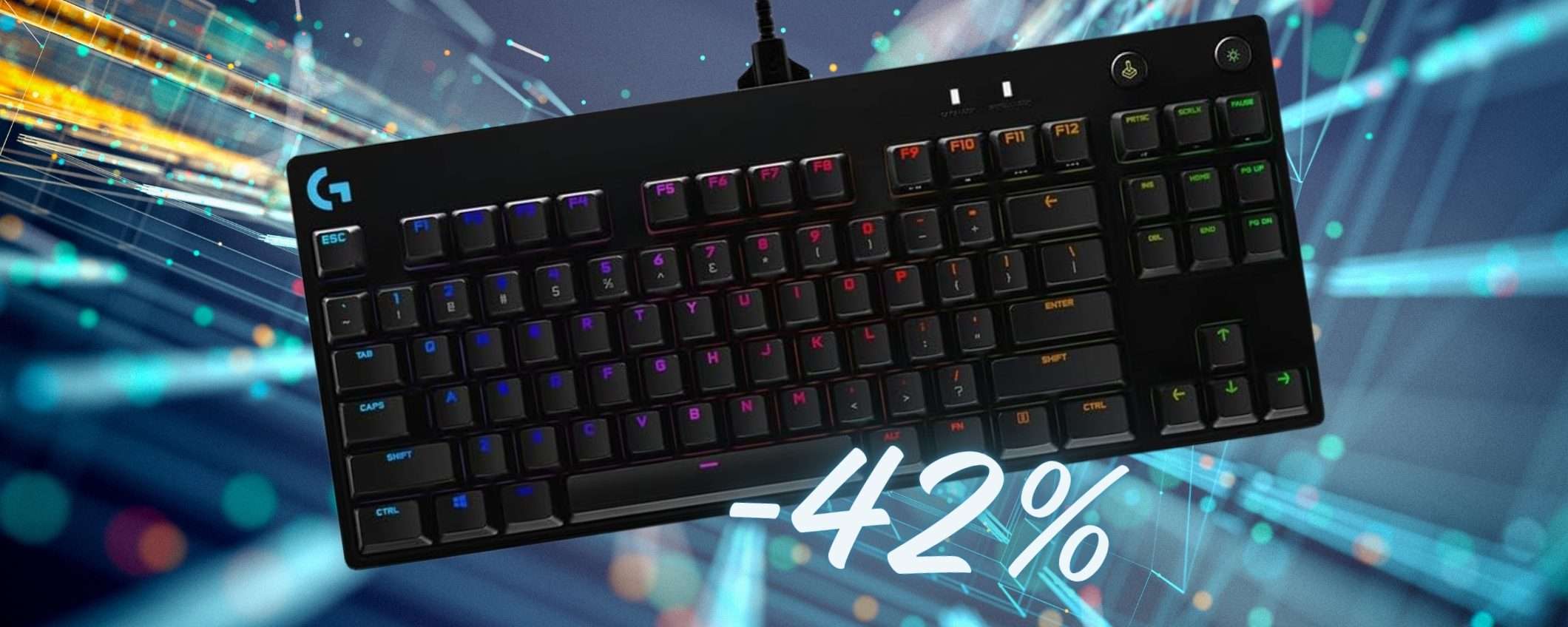 Logitech G PRO TKL: la MITICA tastiera da gaming al 42% in MENO su Amazon