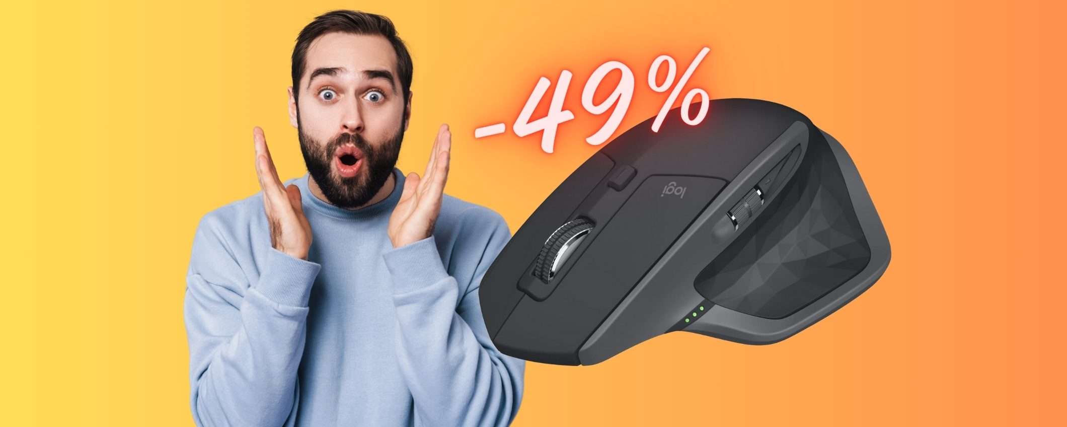 Logitech MX Master 2S: il RE dei mouse wireless a PREZZO MINI (-49%)