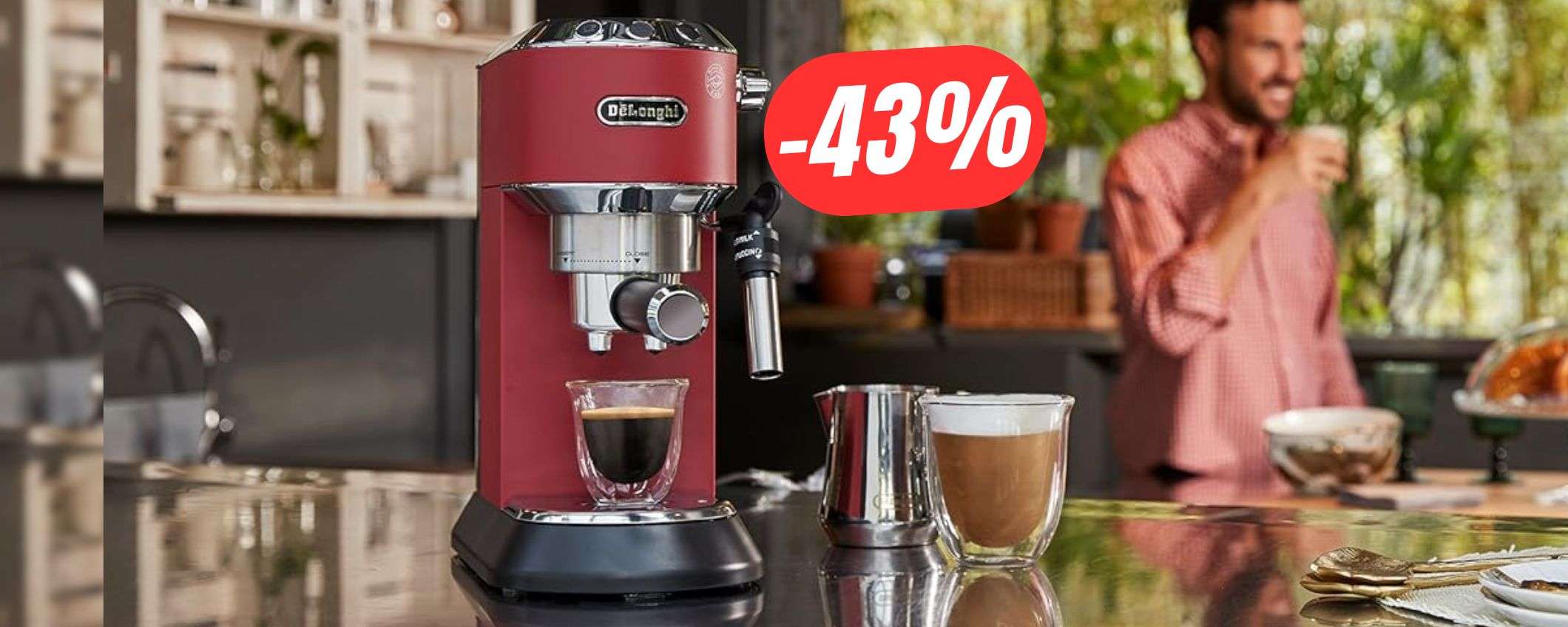 FOLLE SCONTO del 43% per la macchina da caffè (De'Longhi) perfetta!