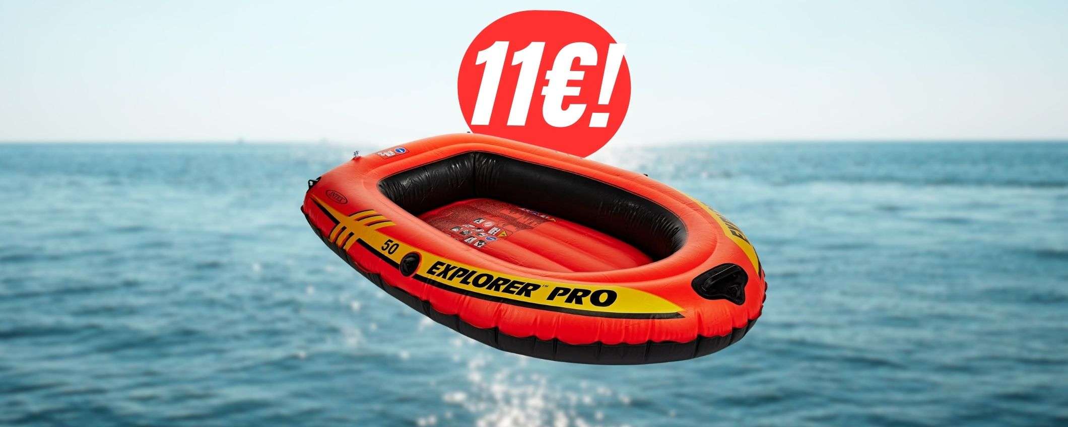 Divertimento assicurato con il MINI-GOMMONE a 11€!