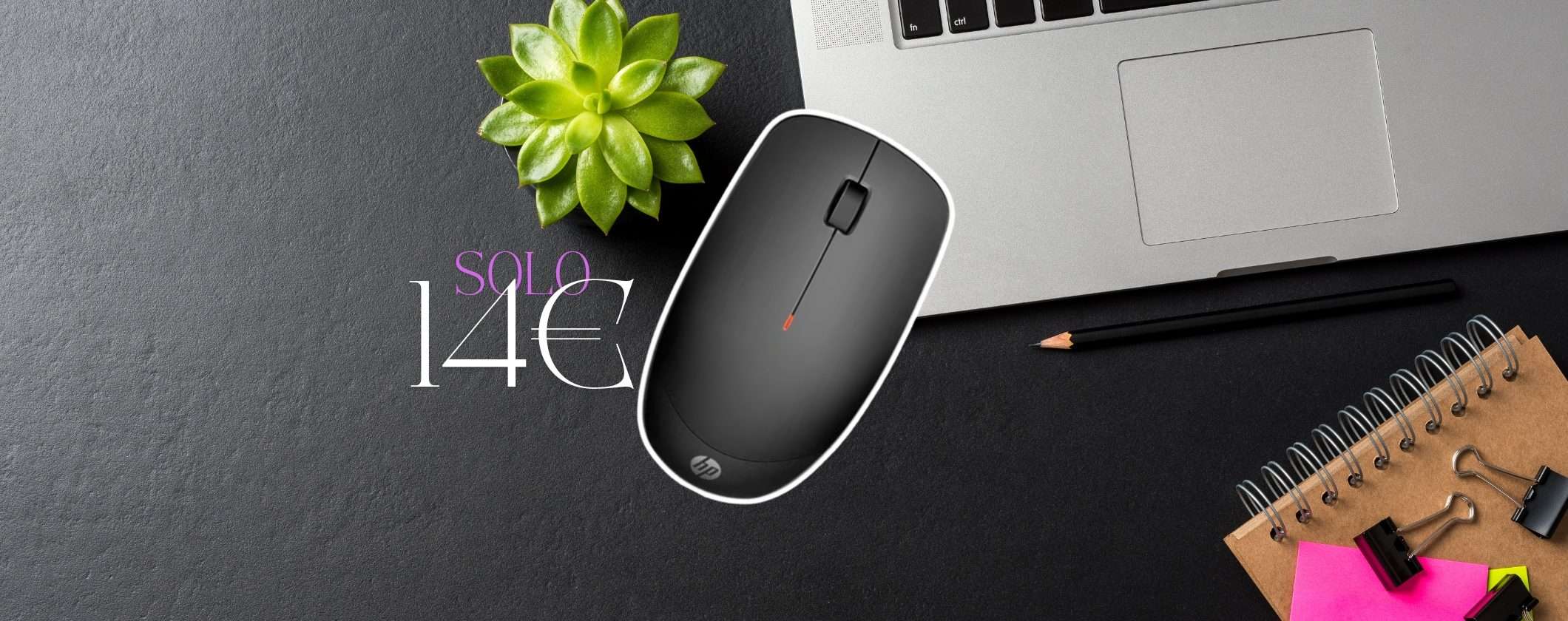 Mouse Wireless HP Slim 235 a soli 14€ su ePrice