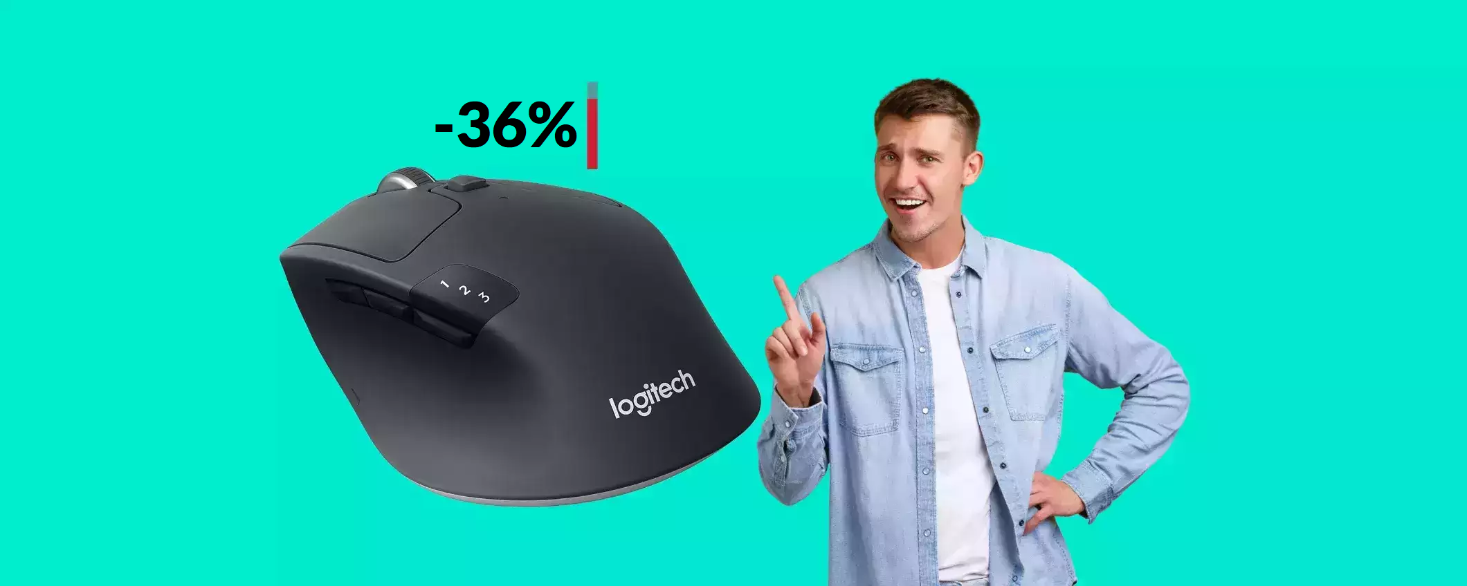 Mouse Logitech multi-dispositivo: con poco più di 50€ è già tuo