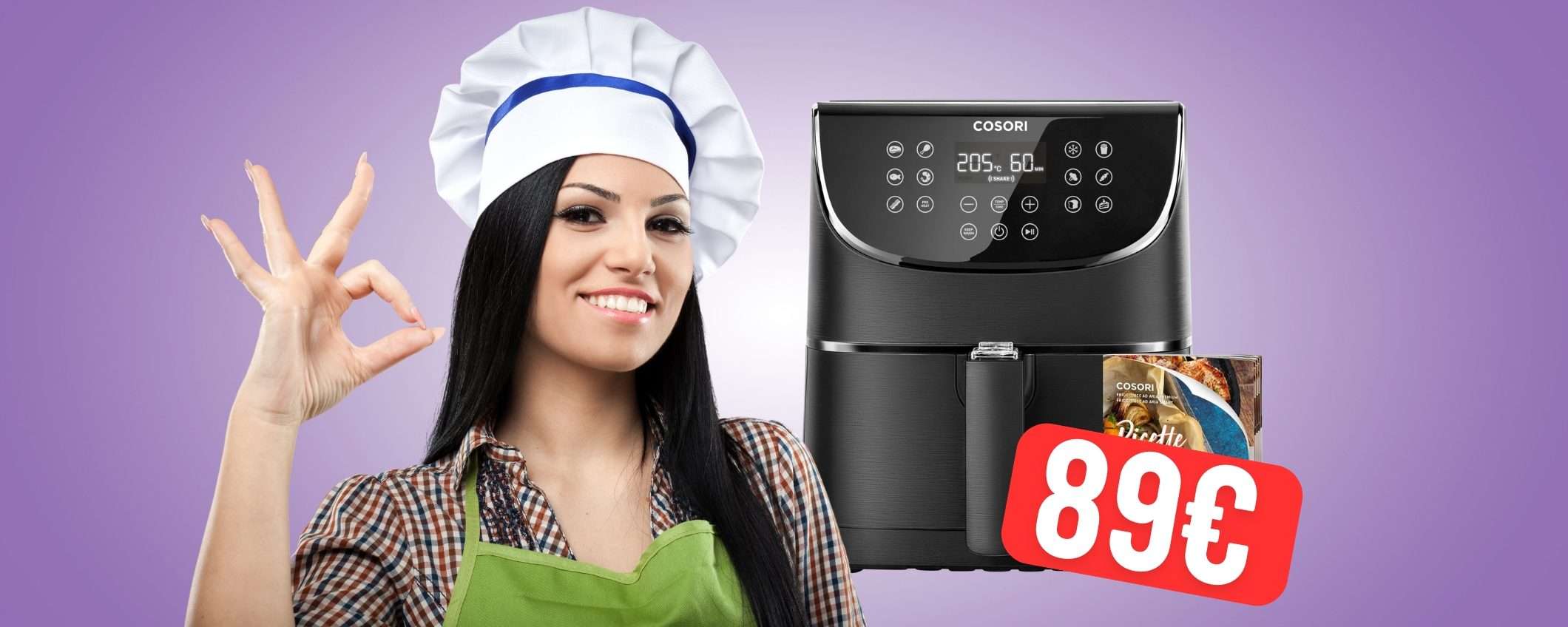 OFFERTA BOMBA per la friggitrice ad aria COSORI da 5,5L (solo 89€)