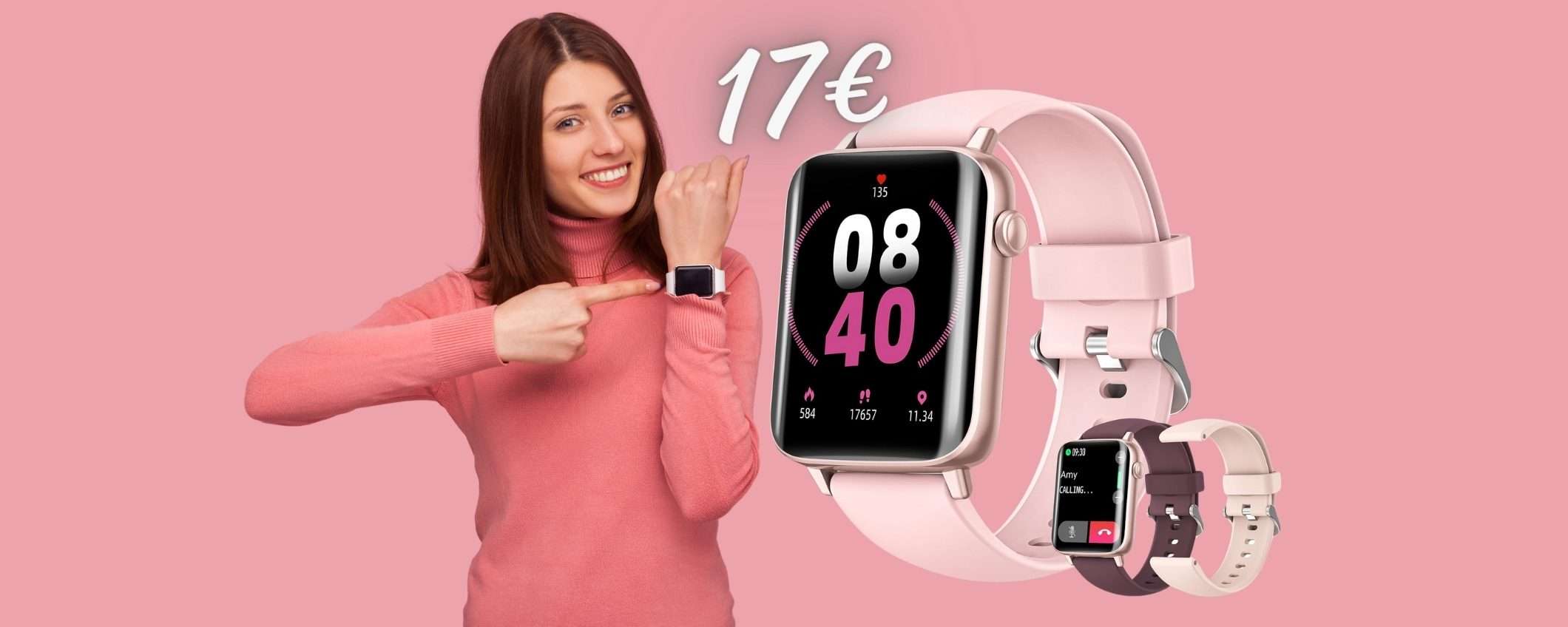 OFFERTA FOLLE su Amazon per questo smartwatch dalle tante funzioni (17€)