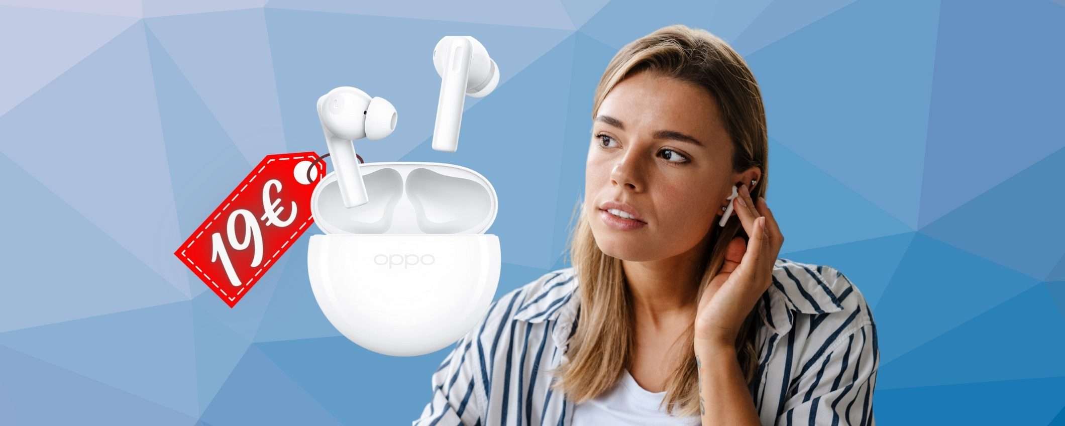 OPPO Enco Buds2 in OFFERTA BOMBA su Amazon, ora solo 19€