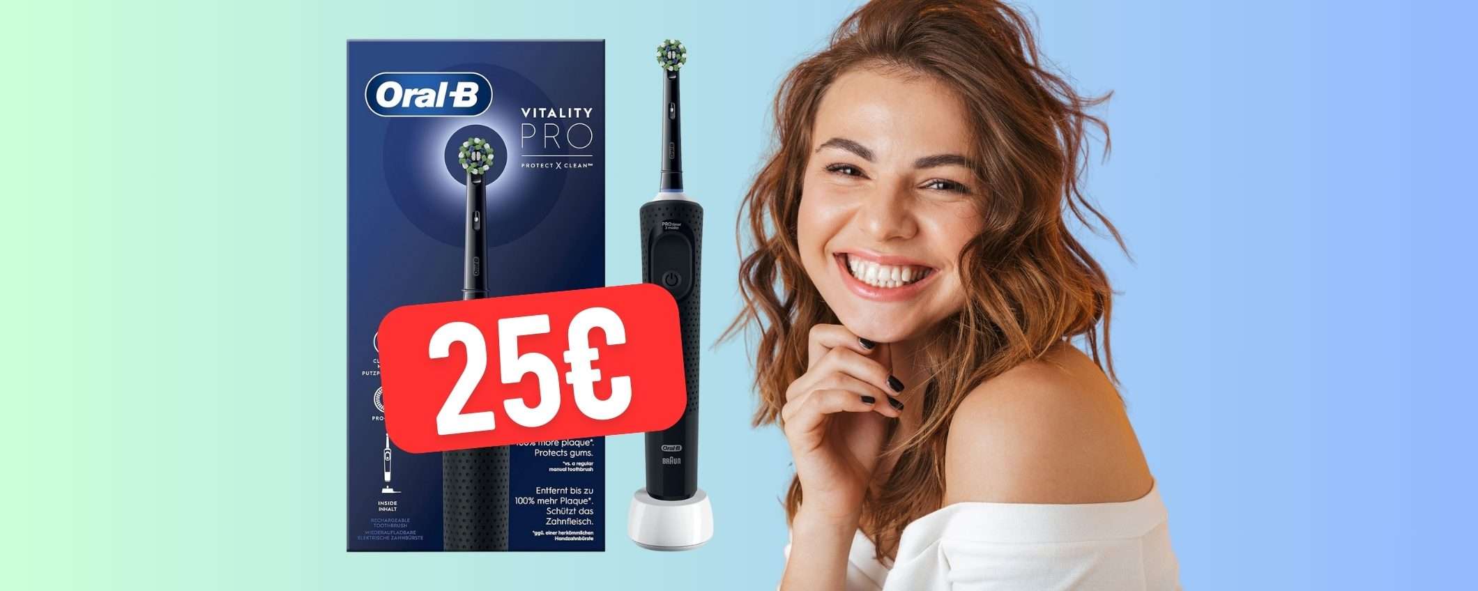 Oral-B Vitality Pro: lo spazzolino elettrico più EFFICACE ed ECONOMICO (25€)