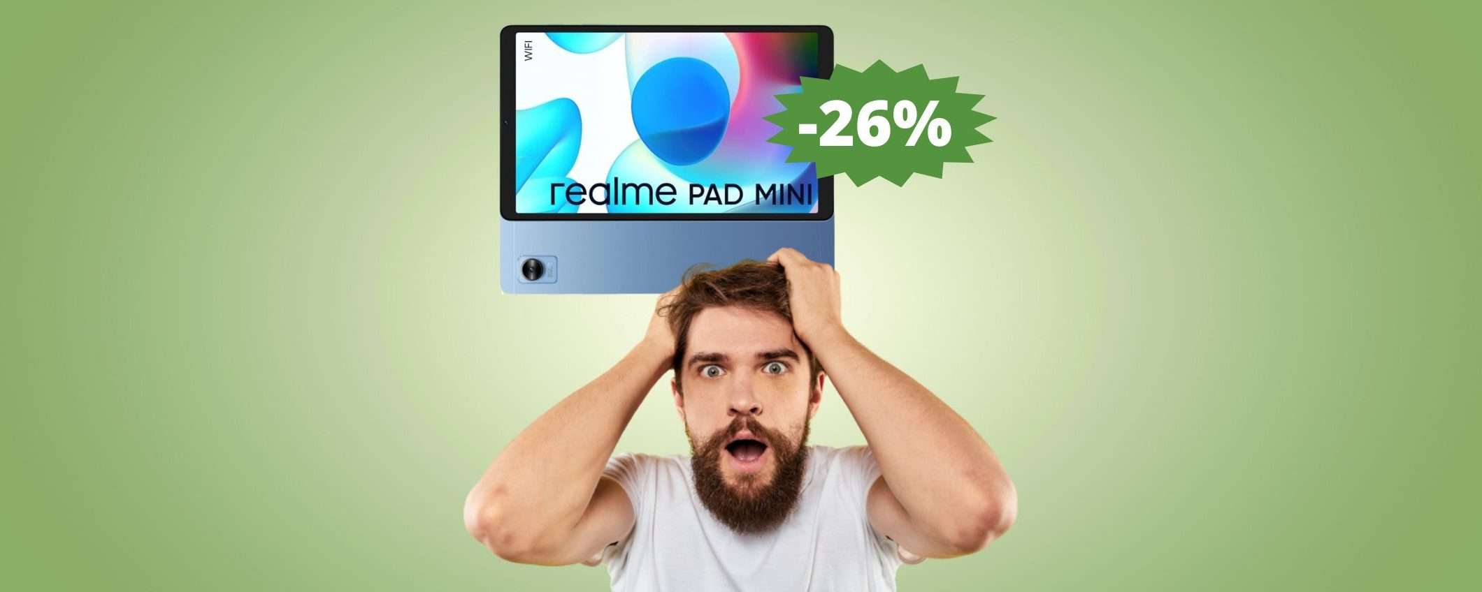 Realme Pad Mini: IRRESISTIBILE con questo sconto su Amazon (-26%)