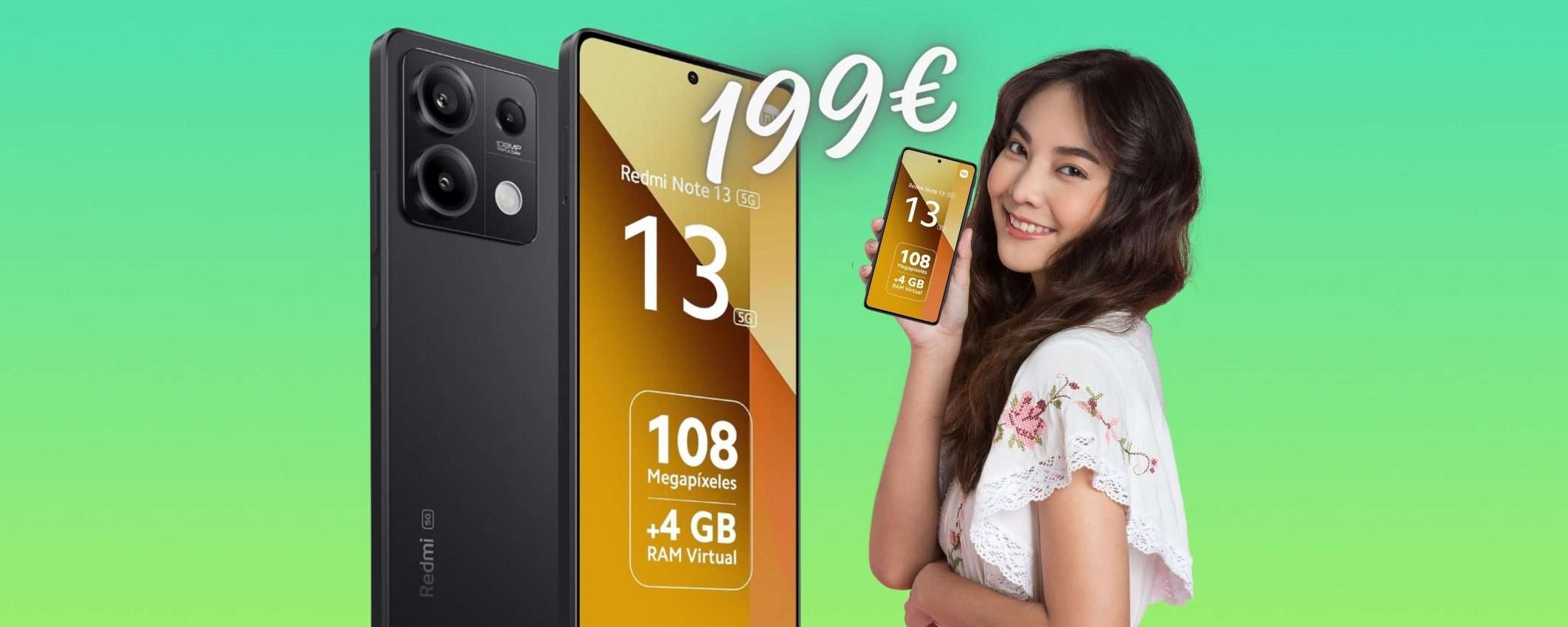 Redmi Note 13 5G da 256GB a 199€ su eBay: BEST BUY da non perdere