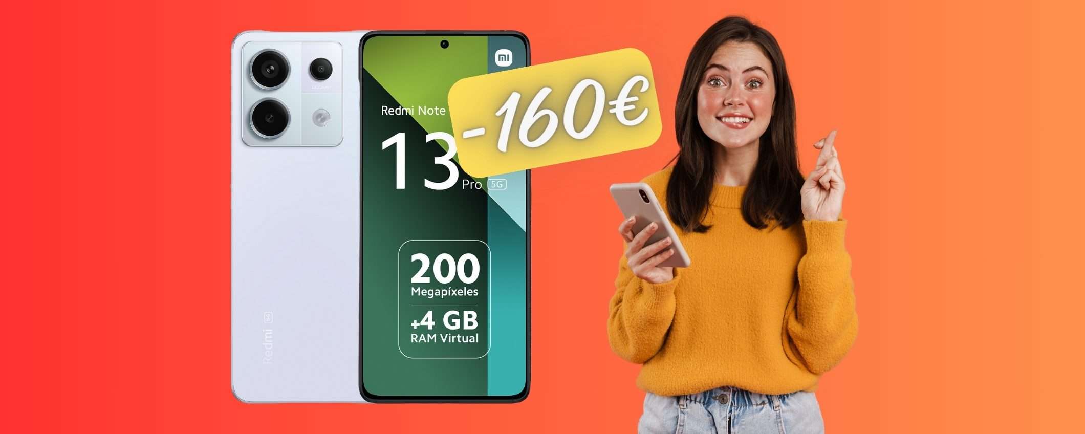 Redmi Note 13 pro 5G da 256GB SOLO OGGI a 160€ in MENO su eBay