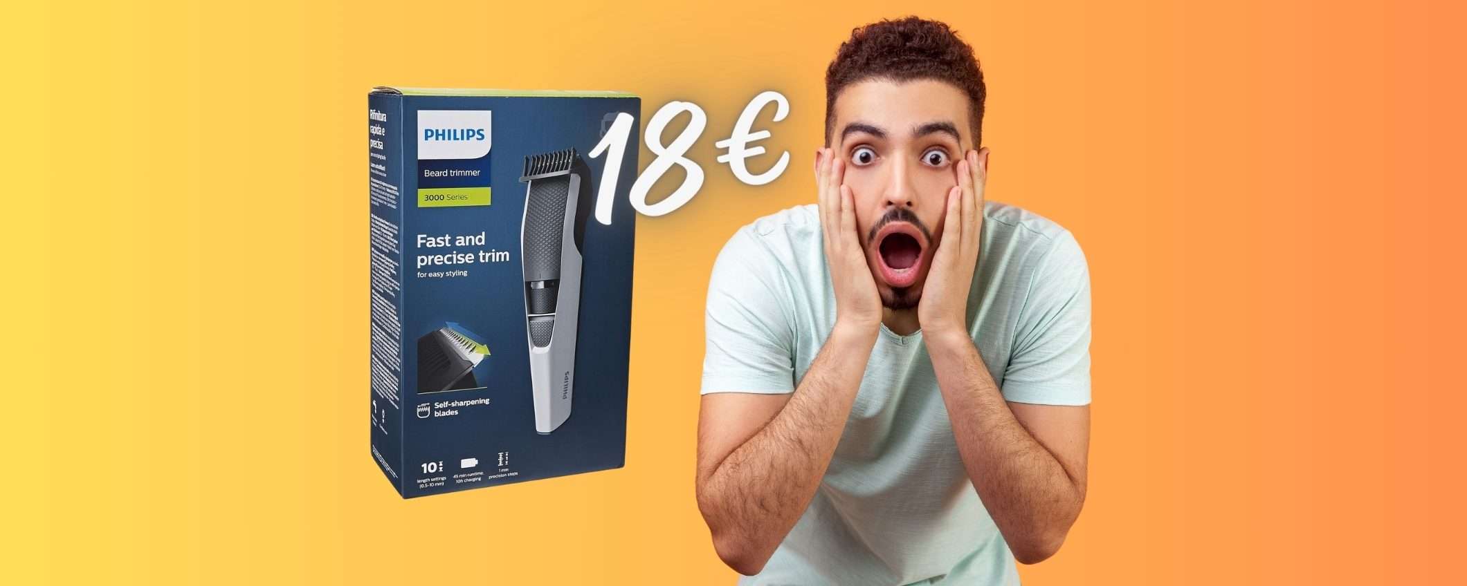 Regolabarba Philips serie 3000 a 18€: FOLLIA o ERRORE di PREZZO?