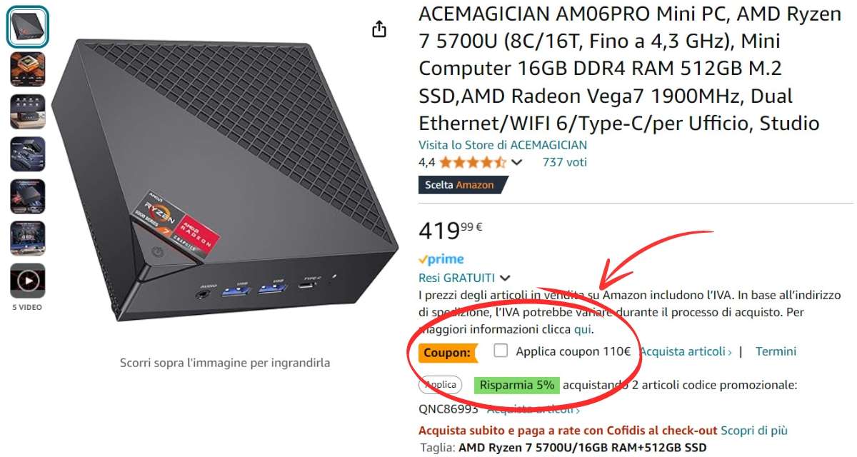 sconto-assurdo-110e-amazon-questo-mini-pc-ryzen-7-coupon