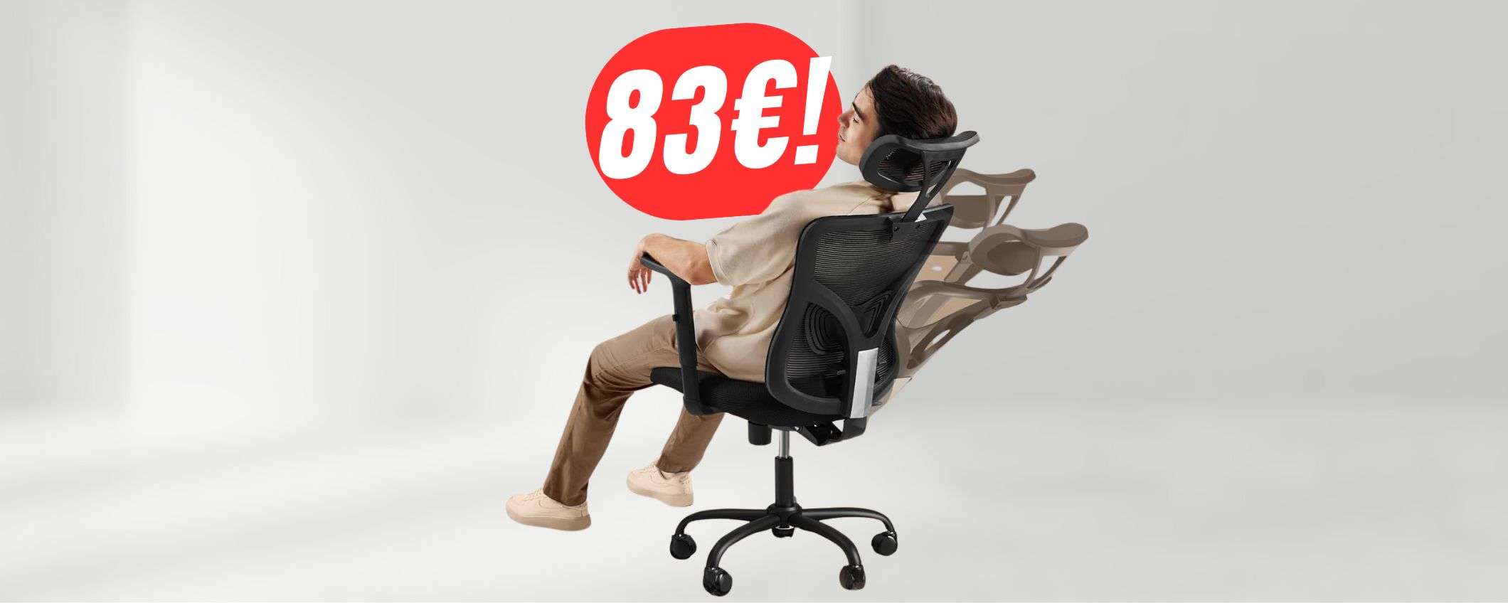 Ergonomica e traspirante: SCONTO di 56€ per questa incredibile sedia!