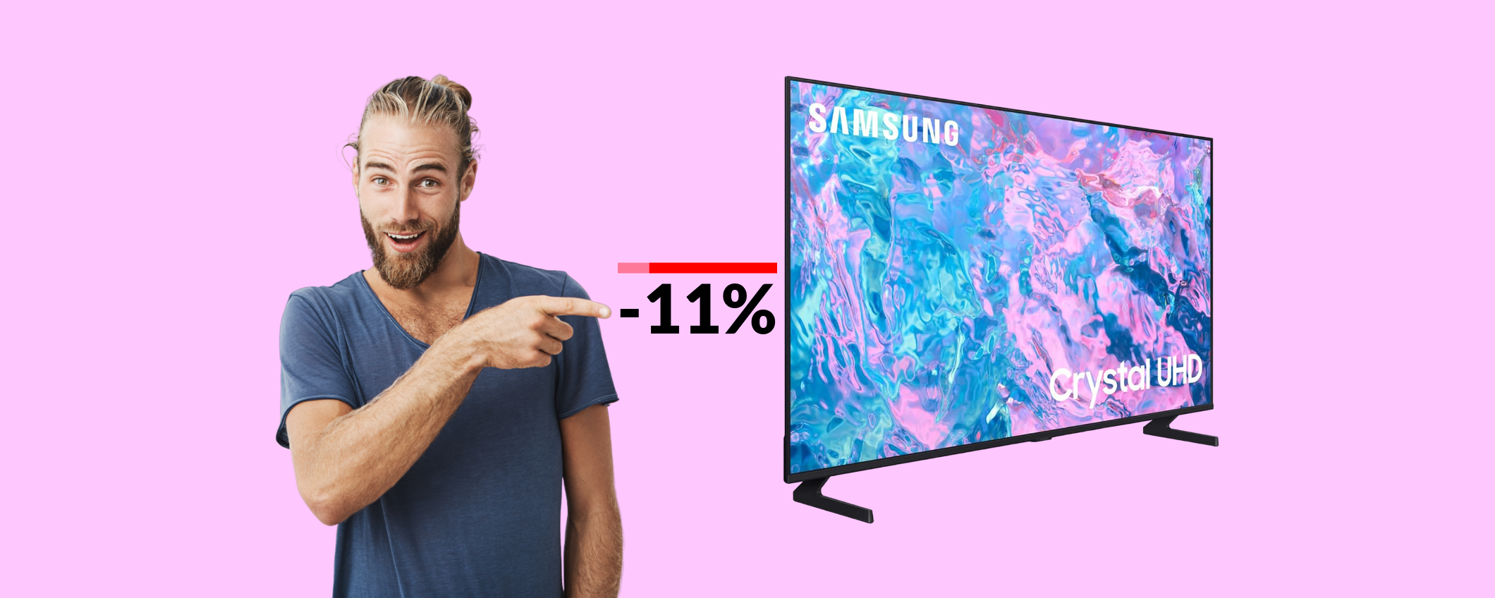 Smart TV 4K Samsung 50 pollici: il prezzo crolla ad appena 342€