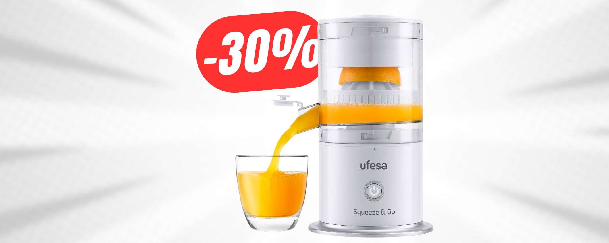 Succo fresco ogni mattina con lo SPREMIAGRUMI ELETTRICO (-30%)