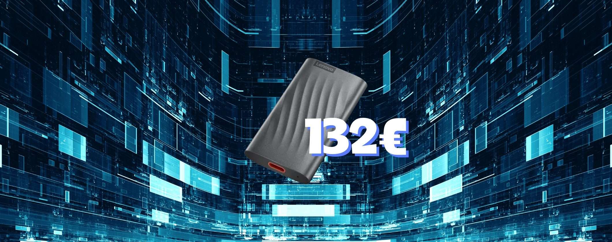 SSD Portatile Lenovo 2TB a soli 132€ è una FAVOLA