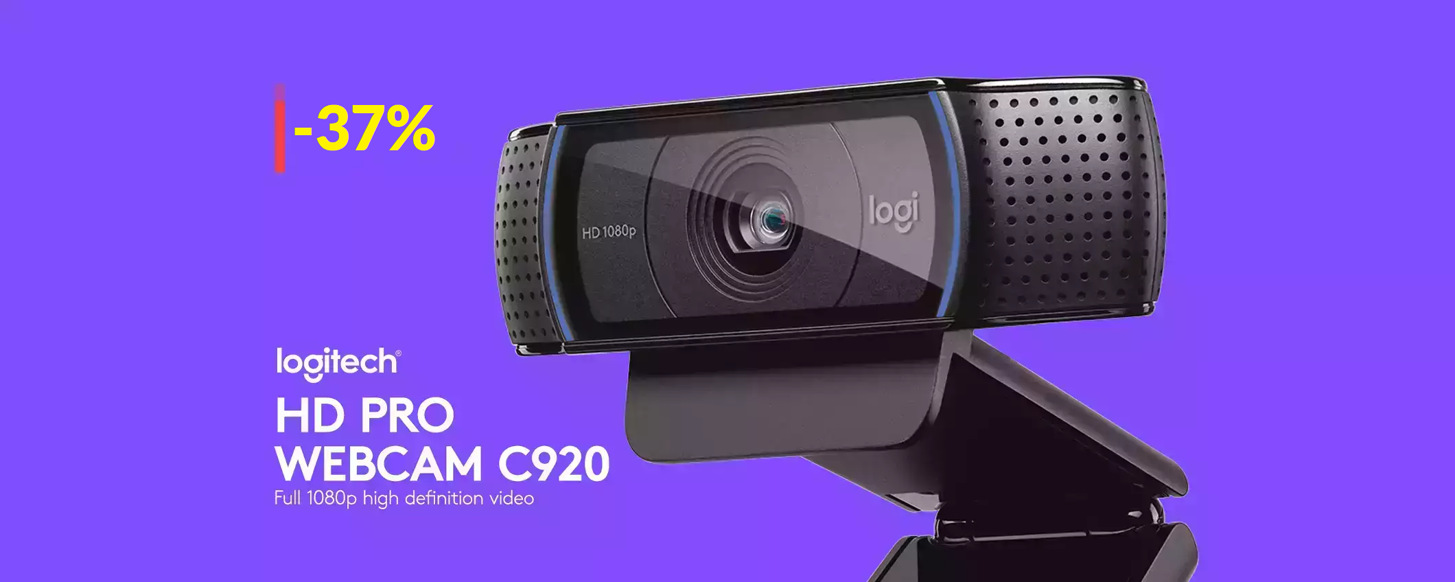 Webcam FullHD Logitech: affare assoluto ad un prezzo di soli 65€