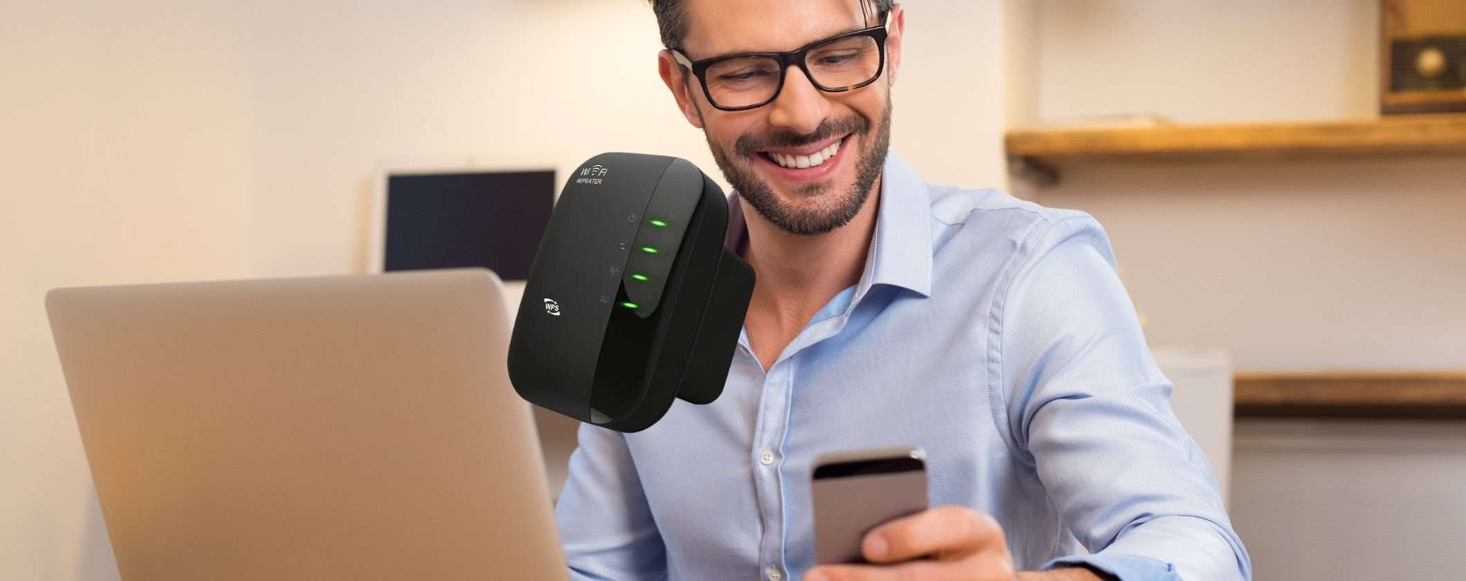 WiFi Extender per un segnale potente in tutta casa a 10€