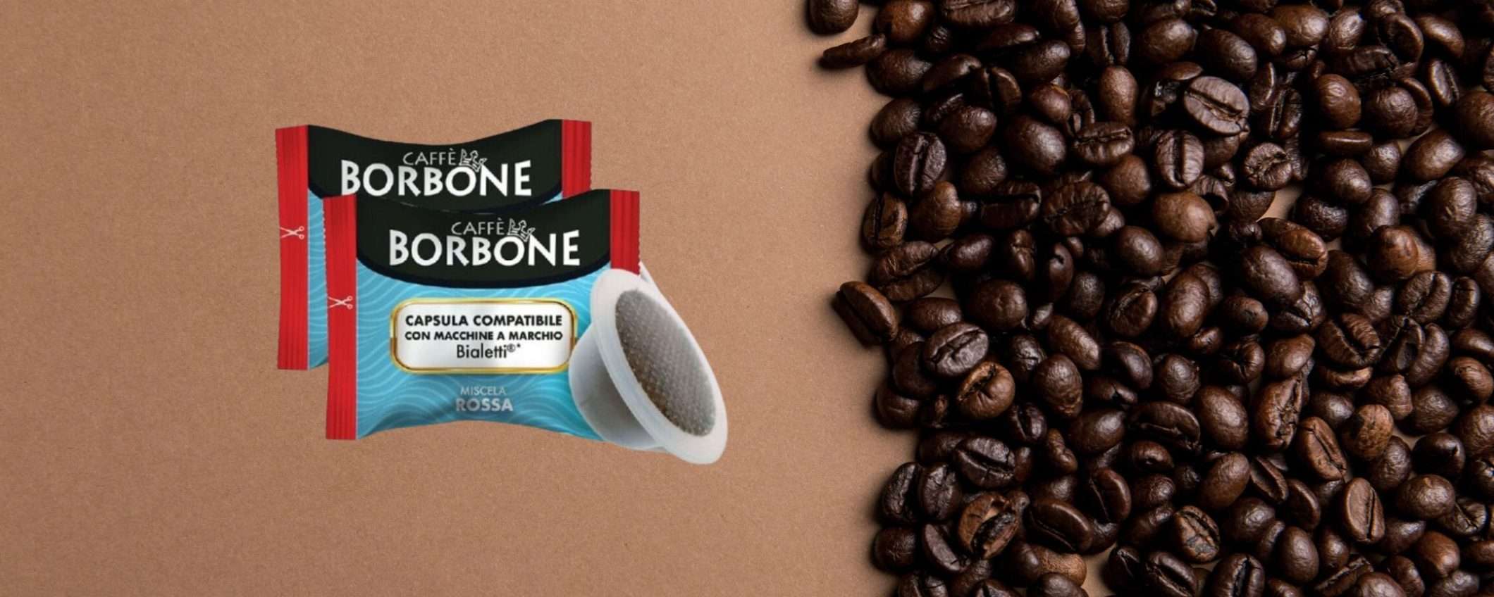 Caffè Borbone miscela Rossa: 200 capsule per Bialetti a soli 40€