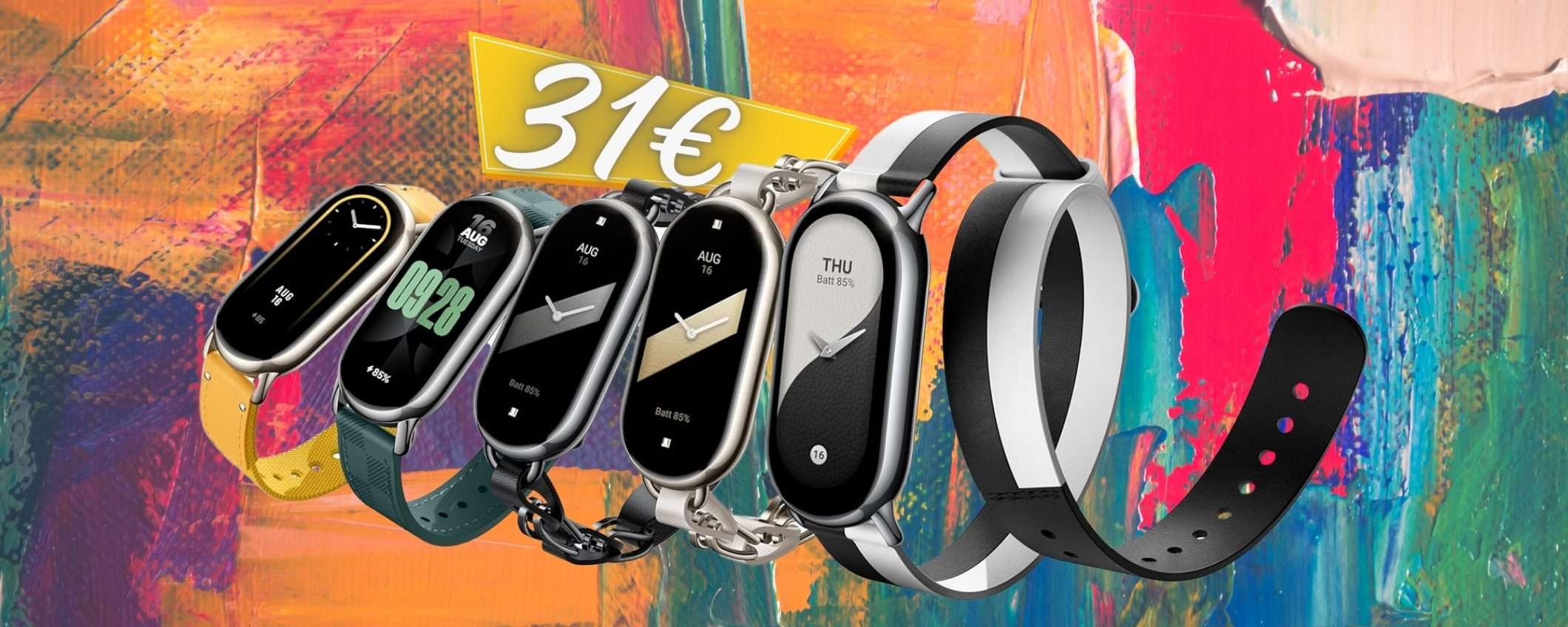 Xiaomi Smart Band 8: impermeabile e con 16gg di autonomia a SOLI 31€