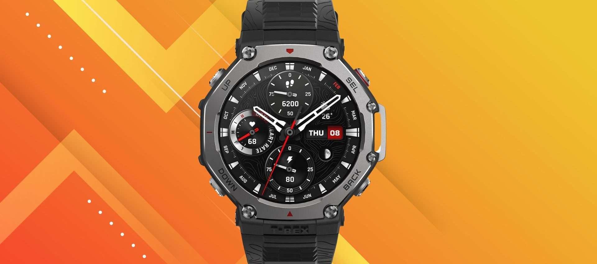 Amazfit T-Rex 3 in offerta: lo smartwatch rugged per avventure all'aperto