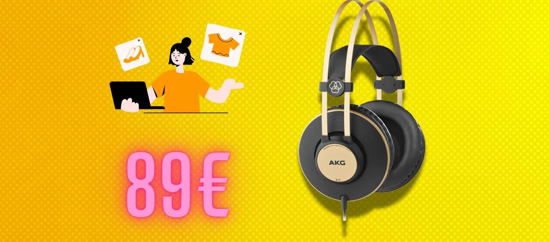 AKG K92, il prezzo scende sotto i 90€: design elegante e suono piacevole