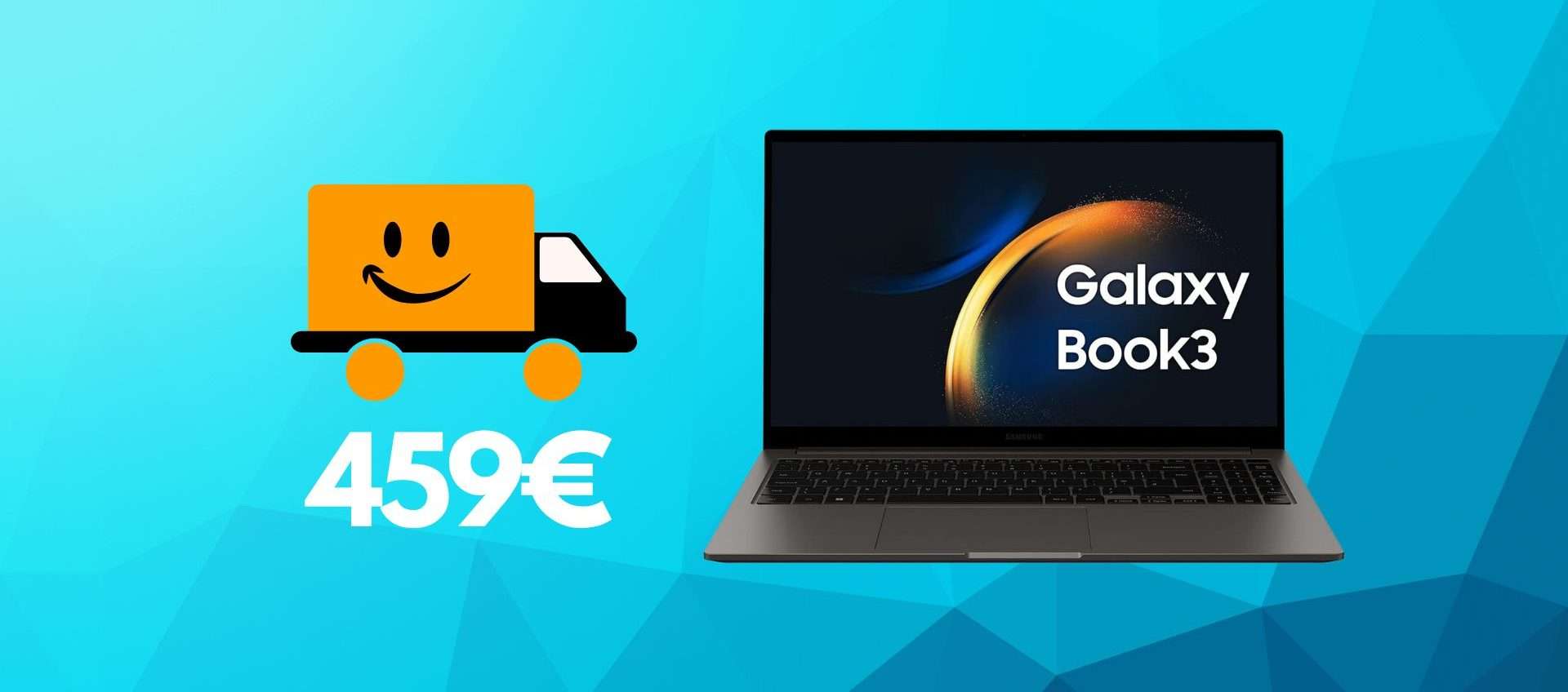 Samsung Galaxy Book3: a soli 459€ sta andando ruba (offerta top del giorno)