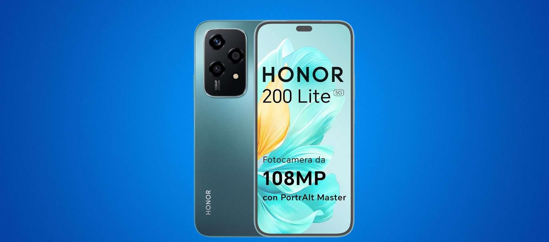 Offerta imperdibile: HONOR 200 Lite con Fotocamera da 108 MP e 5G a 229,90€