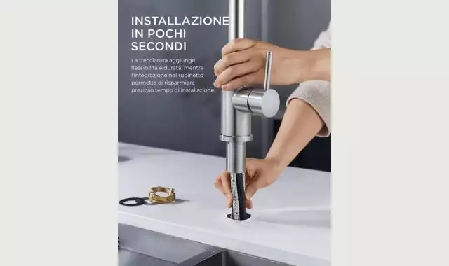 Installazione miscelatore con doccetta