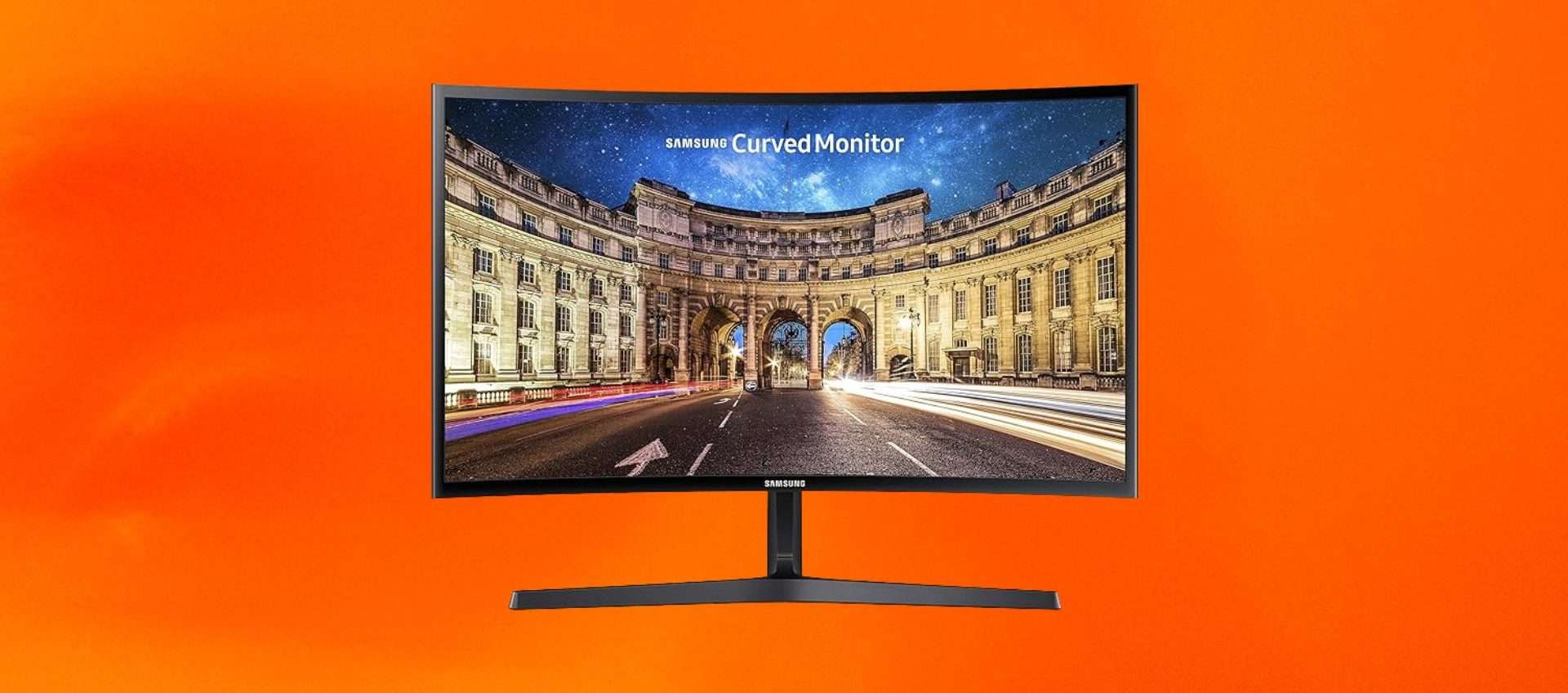 Monitor curvo Samsung in super offerta: lo paghi solo 109,90 euro (Amazon)