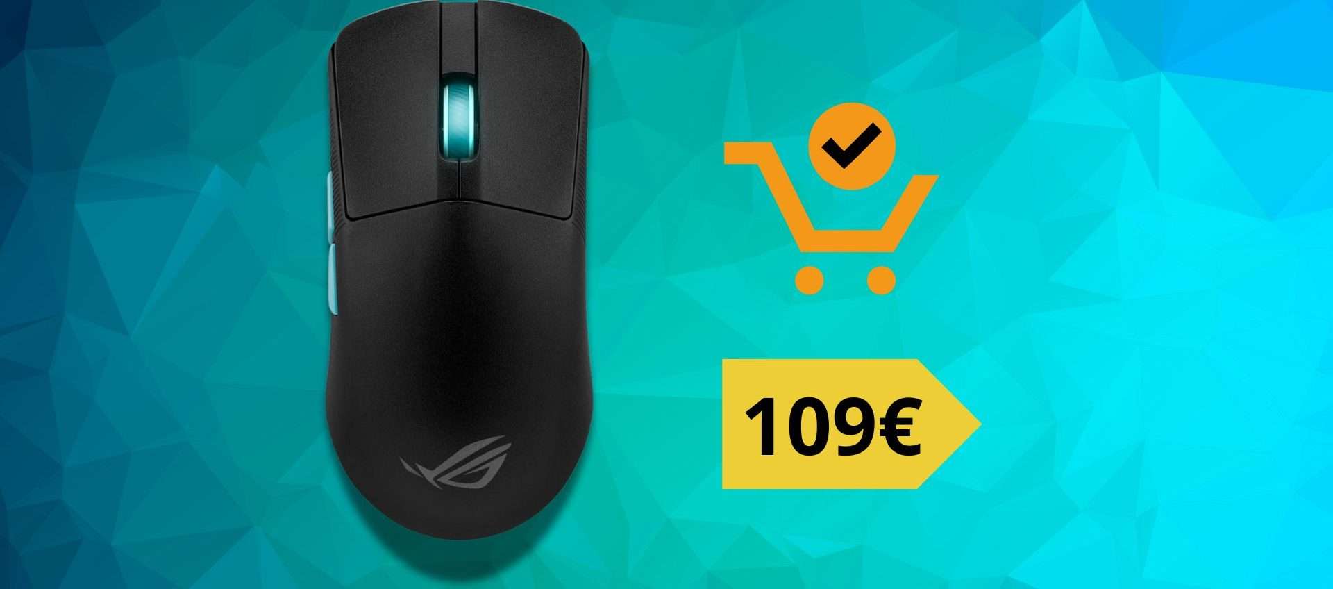 Mouse Asus ROG: performance da pro gamer a un prezzo scontato del 34%