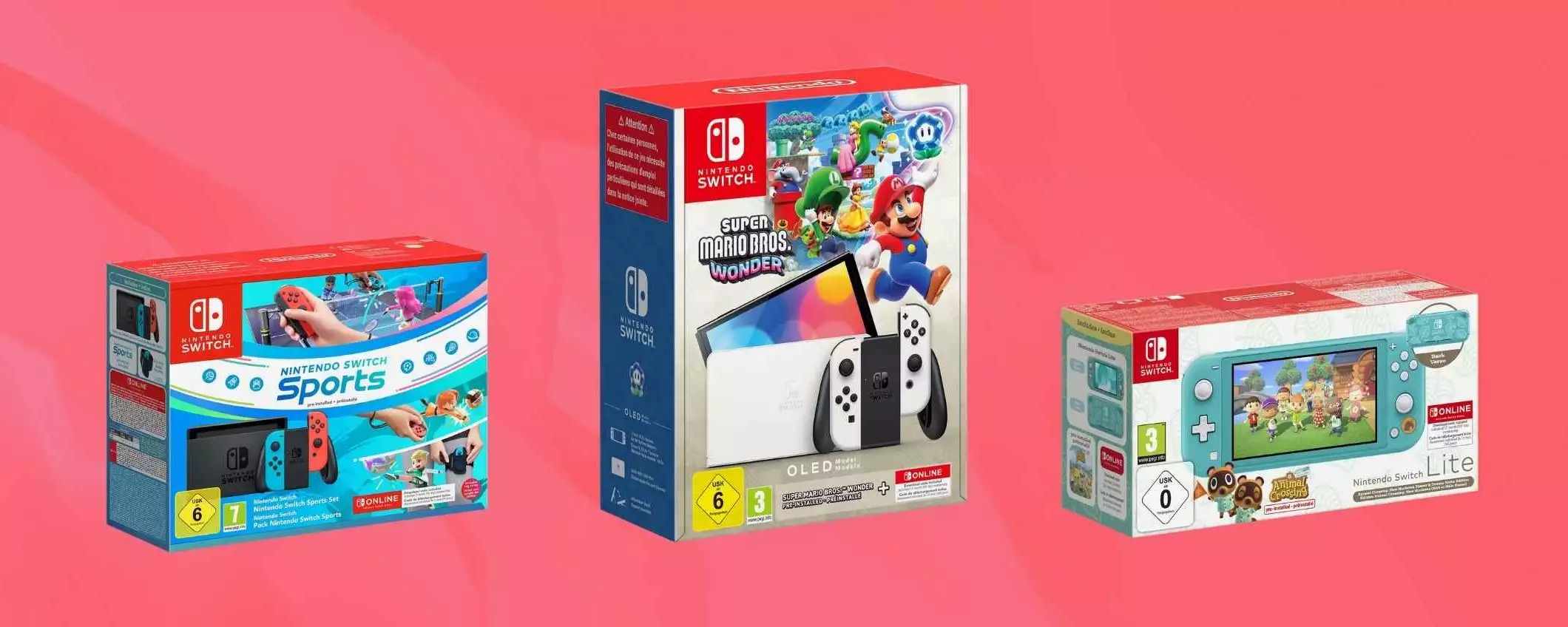 Nintendo Switch: ci sono 3 nuovi bundle disponibili sul sito ufficiale