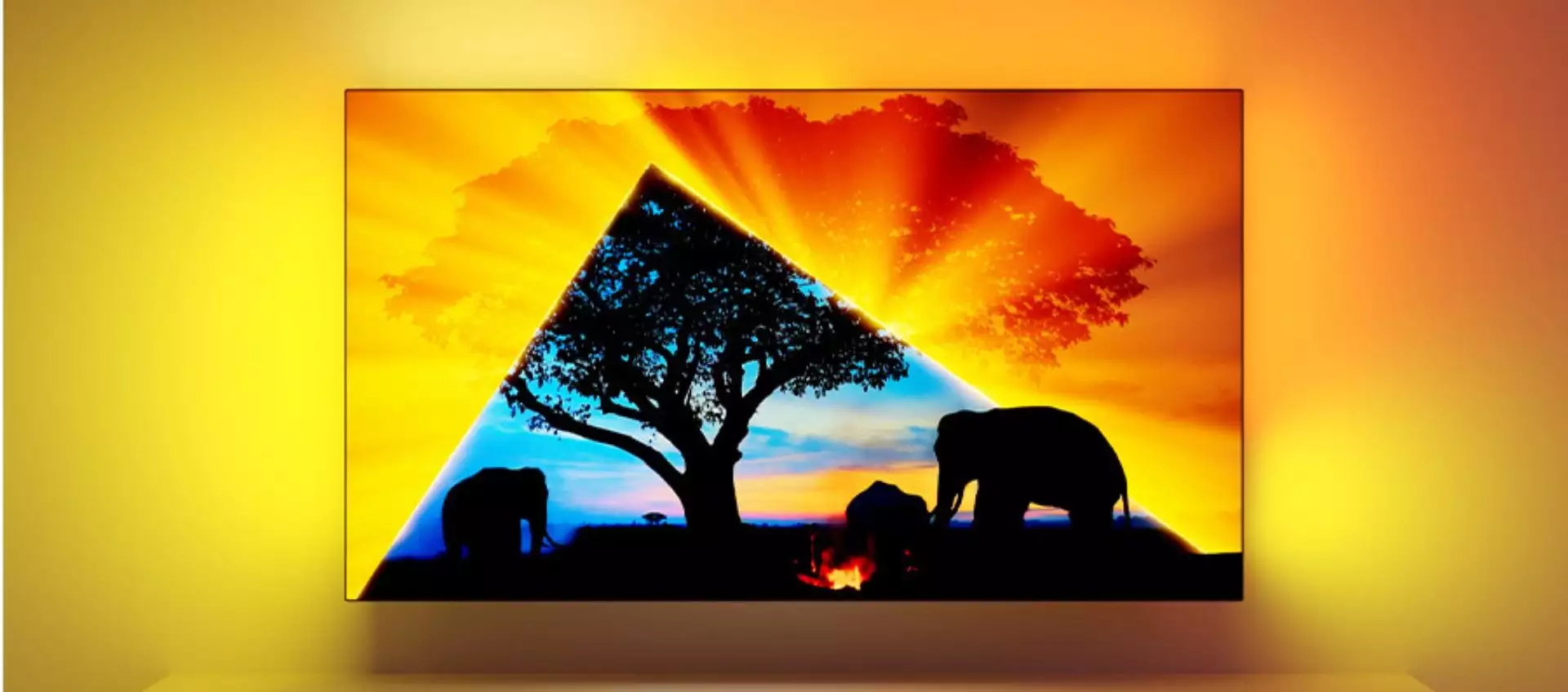 TV OLED Philips Ambilight: immenso in tutto, oggi in forte sconto su Amazon