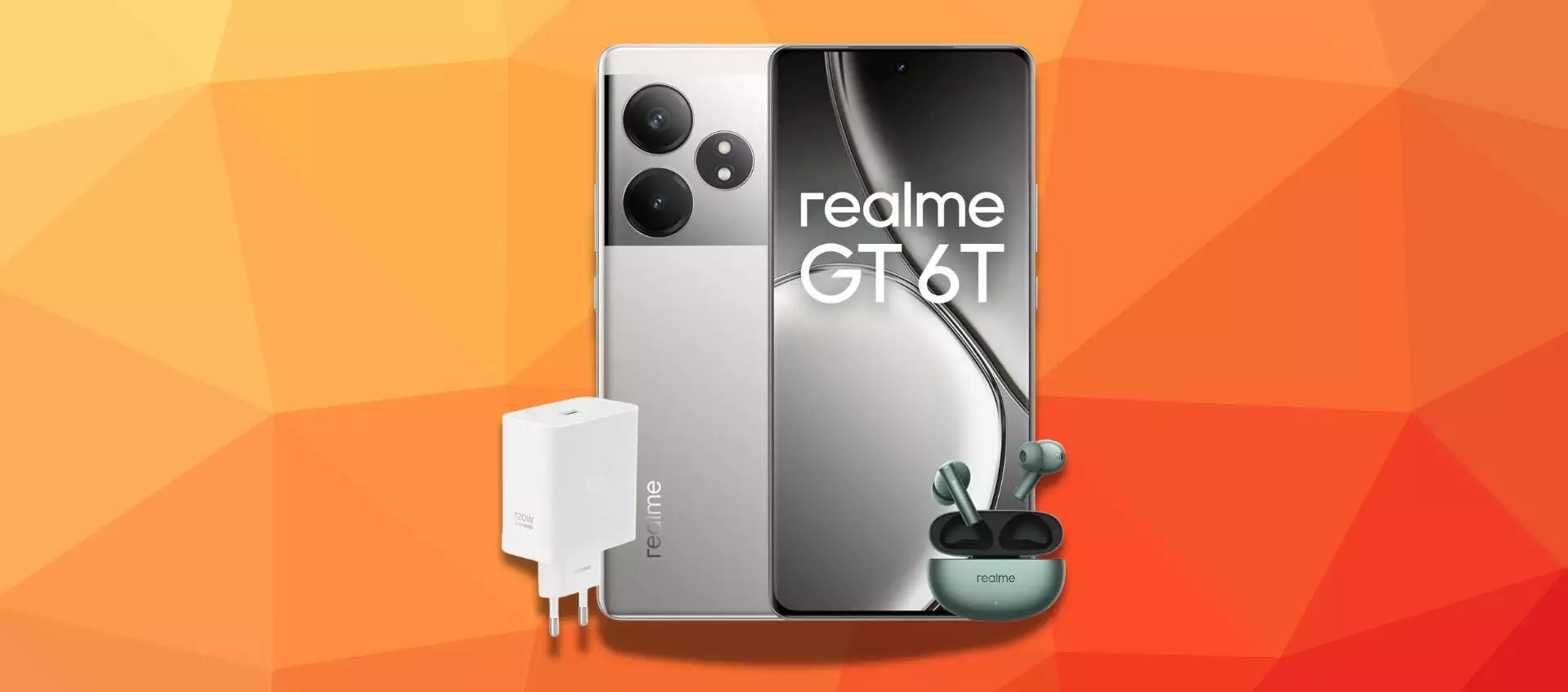 Realme GT 6T in offerta: sconto del 30% e auricolari + caricatore 120W in omaggio