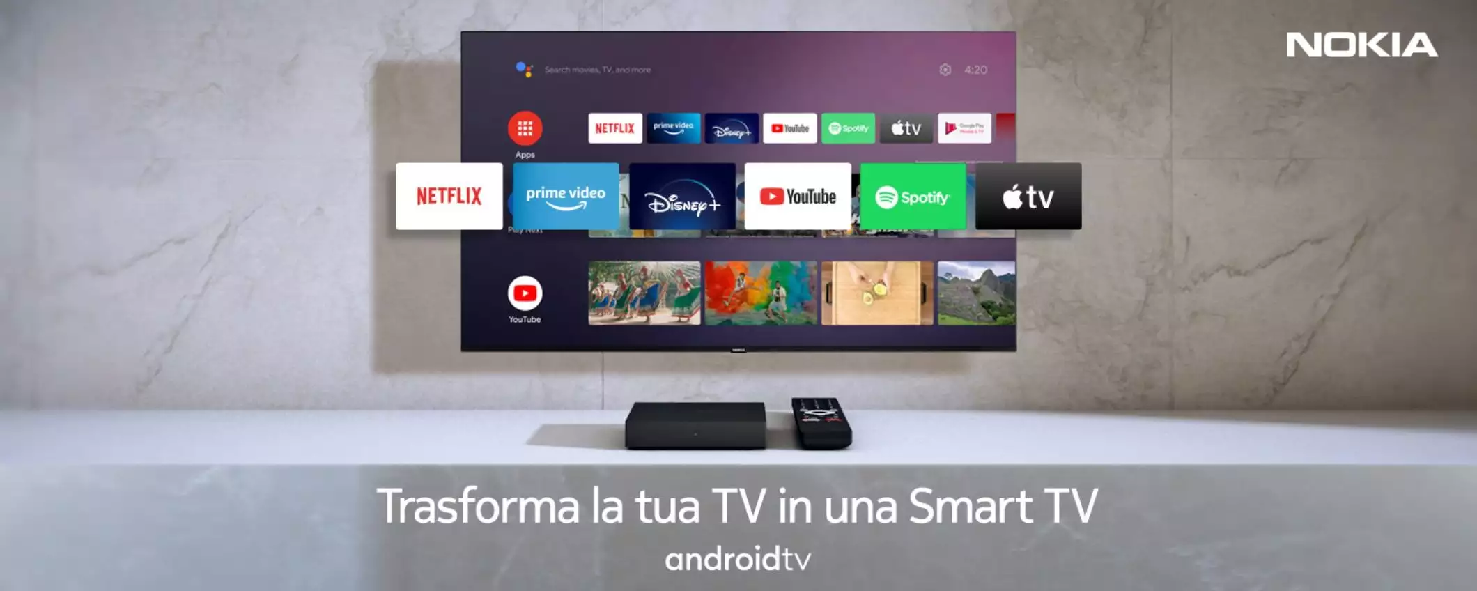 Trasforma la tua TV con la Streaming Box di Nokia: minimo storico su Amazon (-34%)