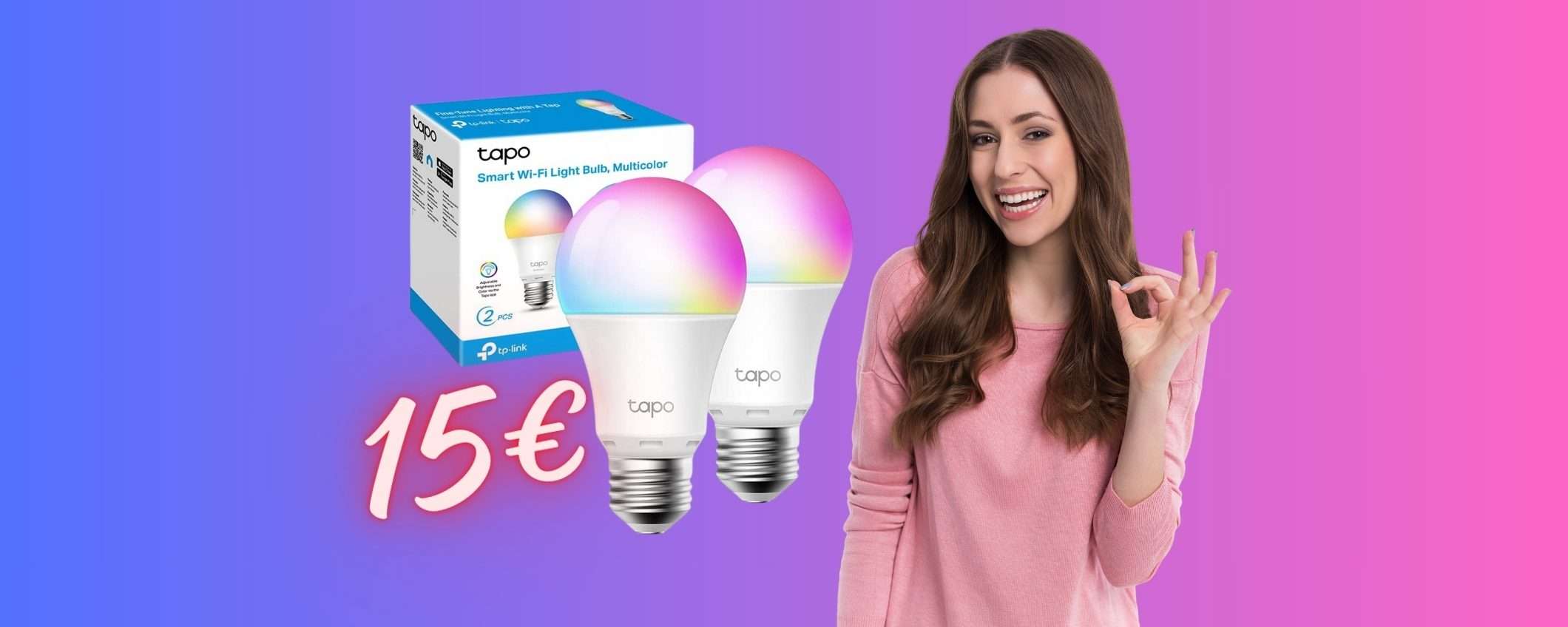 Con le lampadine WiFi TP-Link ogni stanza ha un colore diverso (2Pz 15€)