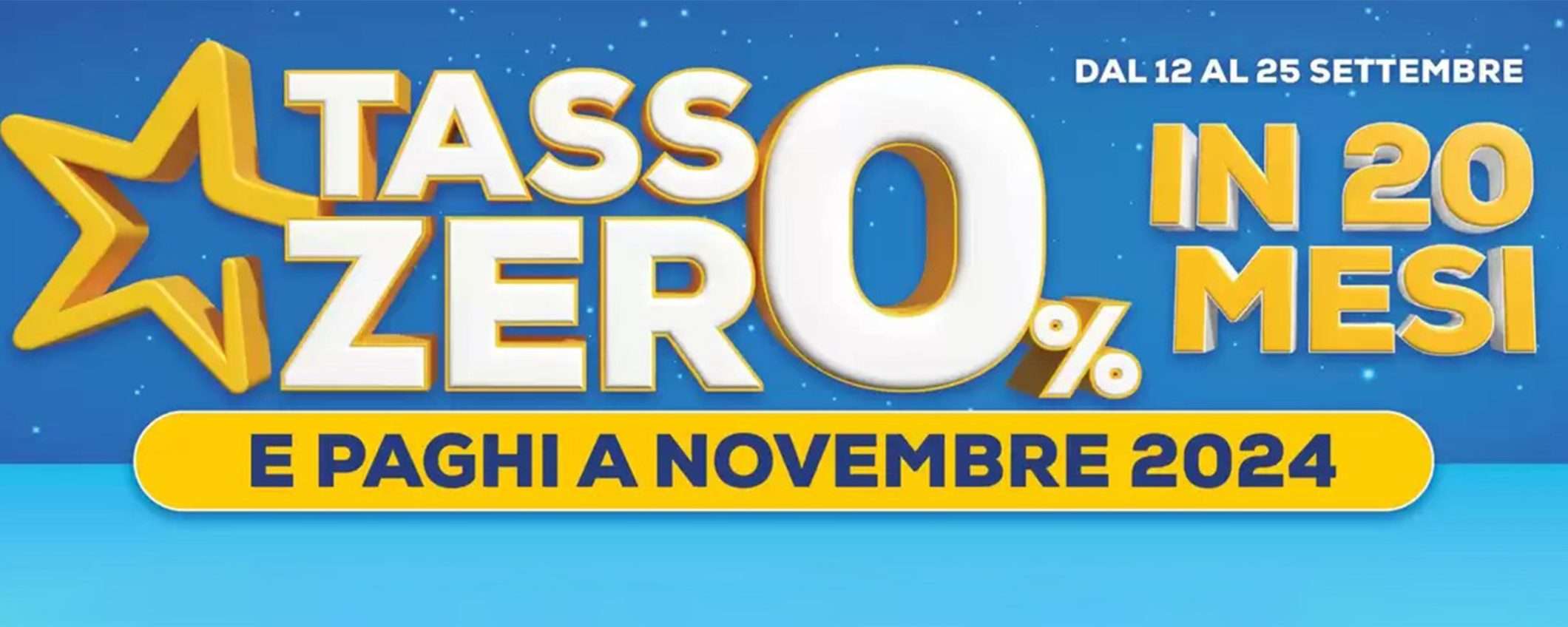 Volantino Euronics, parte la promo a tasso zero: paghi in 20 rate da novembre