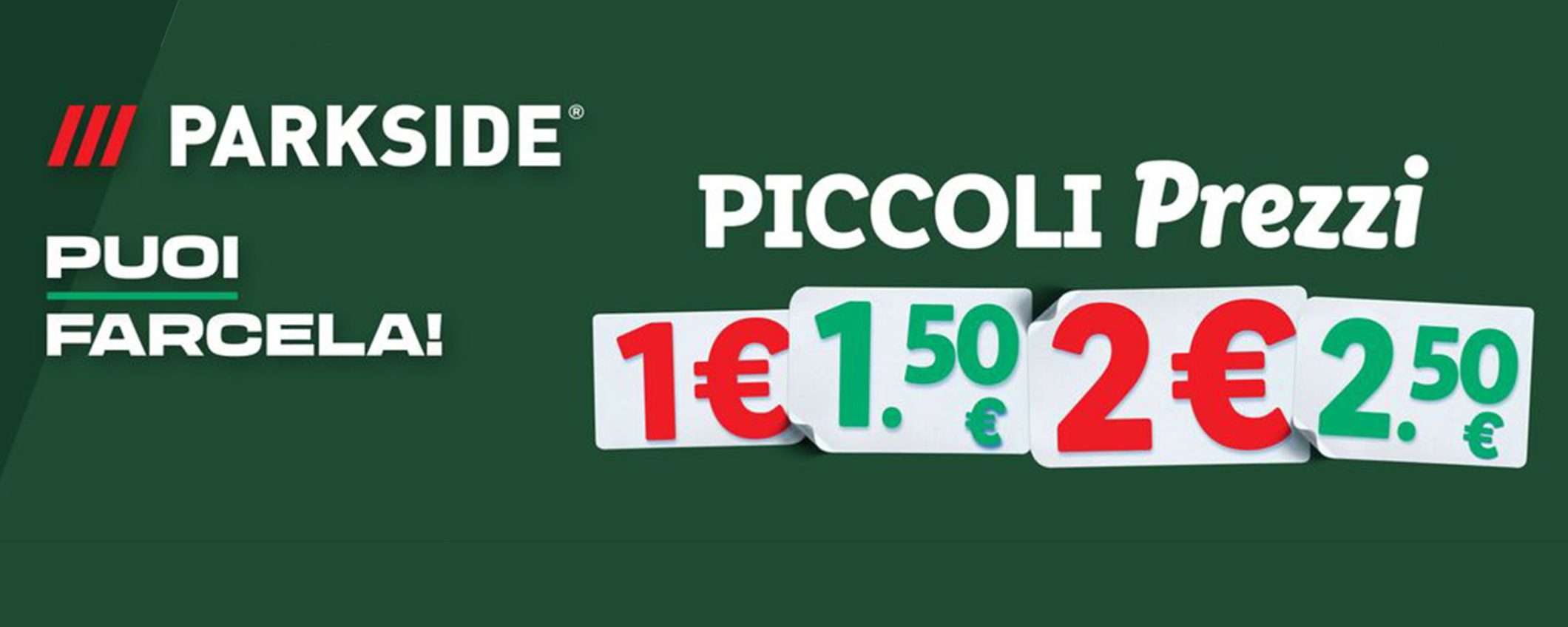 Nuovo volantino Lidl Parkside: arrivano i piccoli prezzi a partire da 1 euro