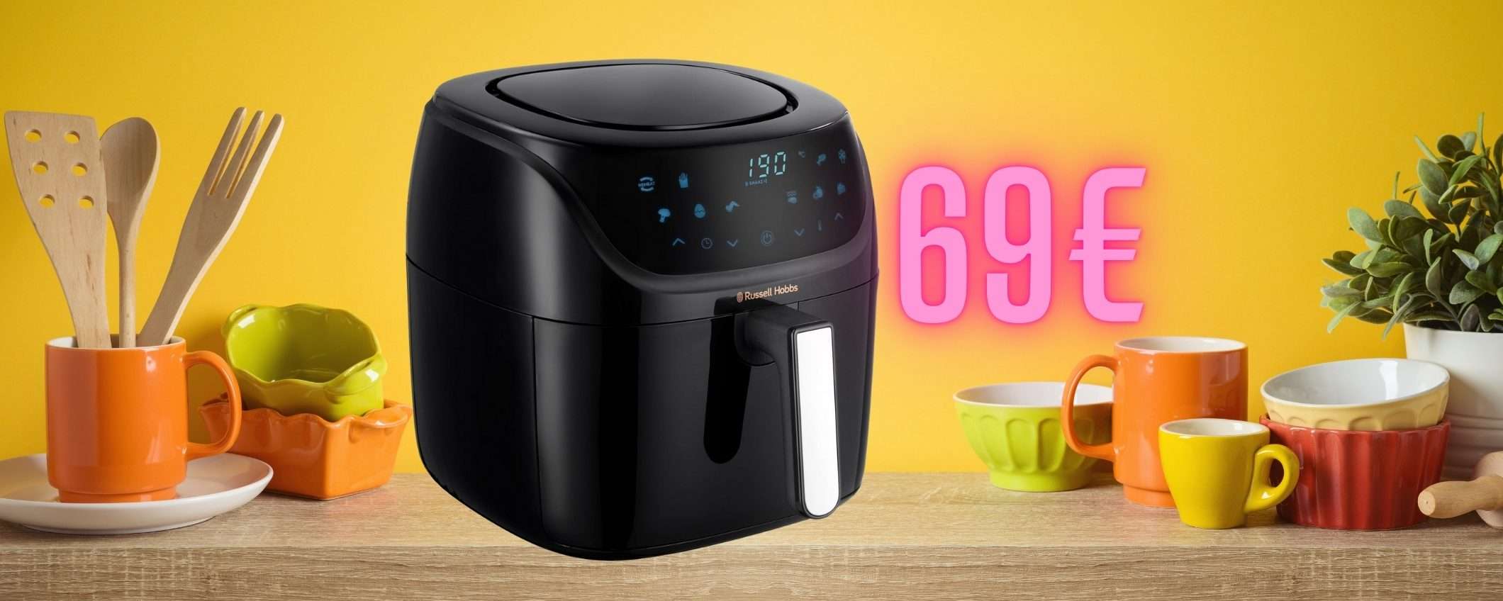 Niente grassi e odori sgradevoli con la friggitrice ad aria Russell Hobbs