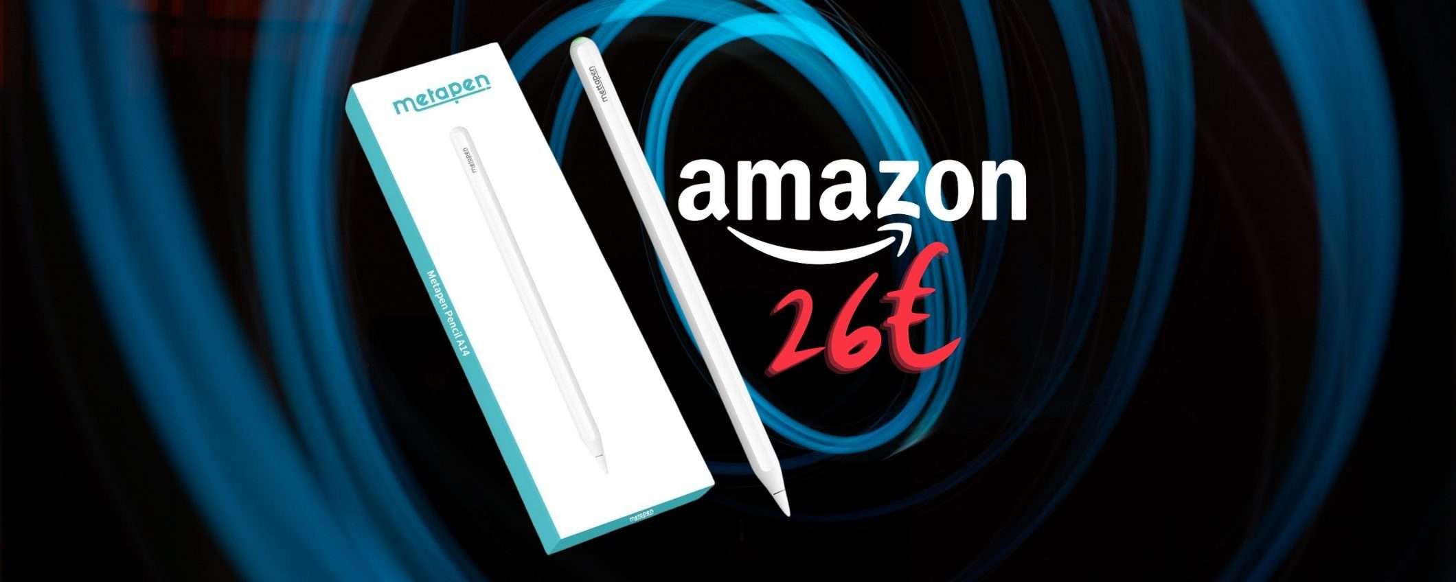 Penna per iPad con ricarica wireless a 26€, e scordi Apple Pencil