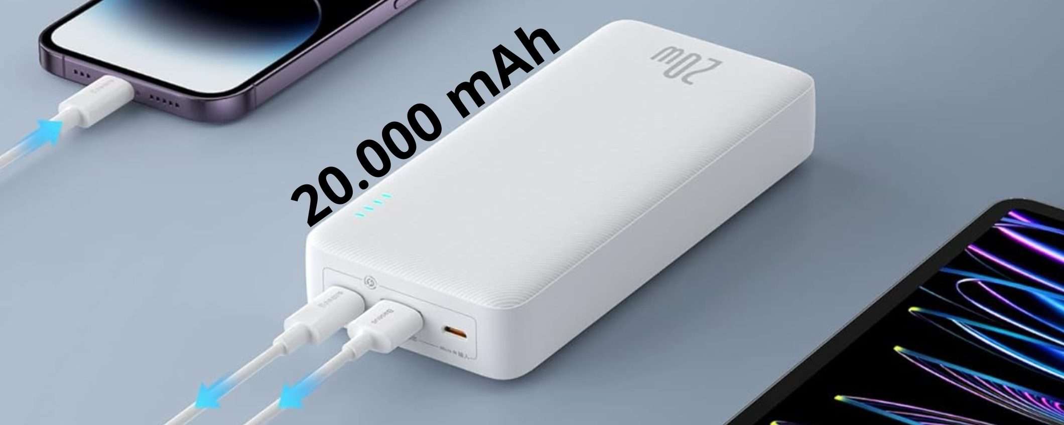 Con questo Power Bank la batteria dei tuoi device dura in eterno