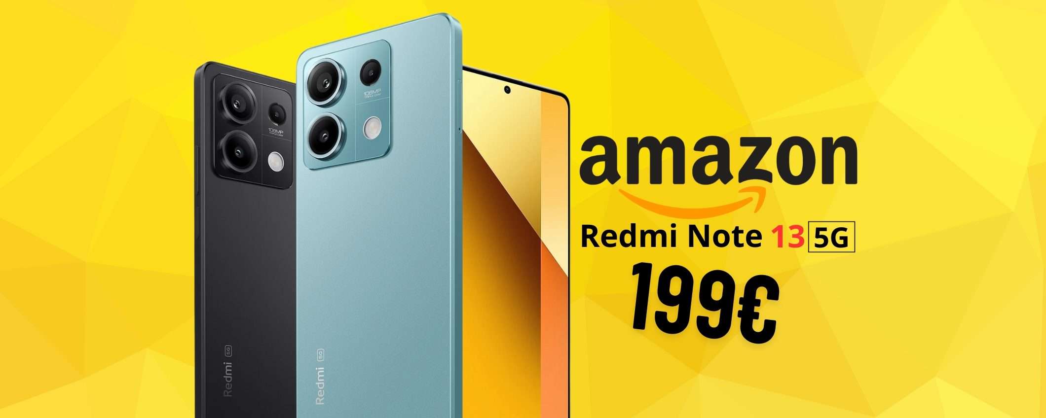 Xiaomi Redmi Note 13 5G da 128GB in offerta al prezzo più basso (199€)